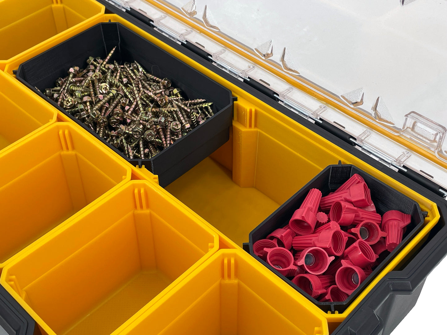 Dewalt Pro Organizer Compatible Extra Large Length Replacement Bin Cup - Yellow