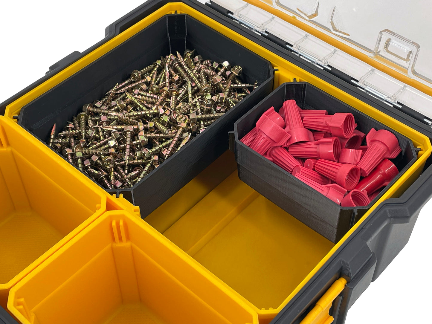 DeWalt Mid-Size Pro Organizer Compatible Extra Large Width Replacement Bin Cup - Yellow