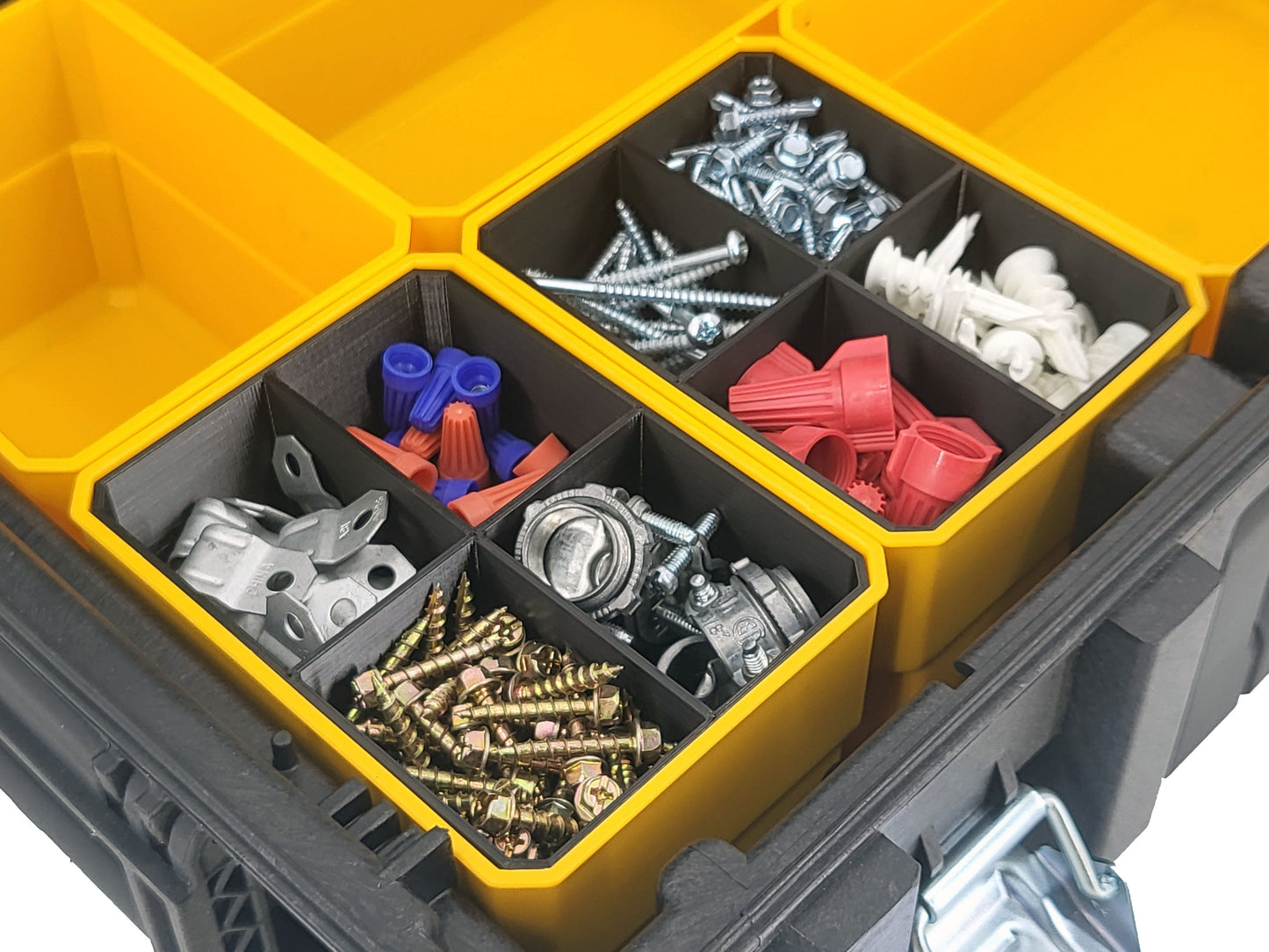 DeWalt ToughSystem DS150 Small Case Compatible Small Nesting Bins - Black