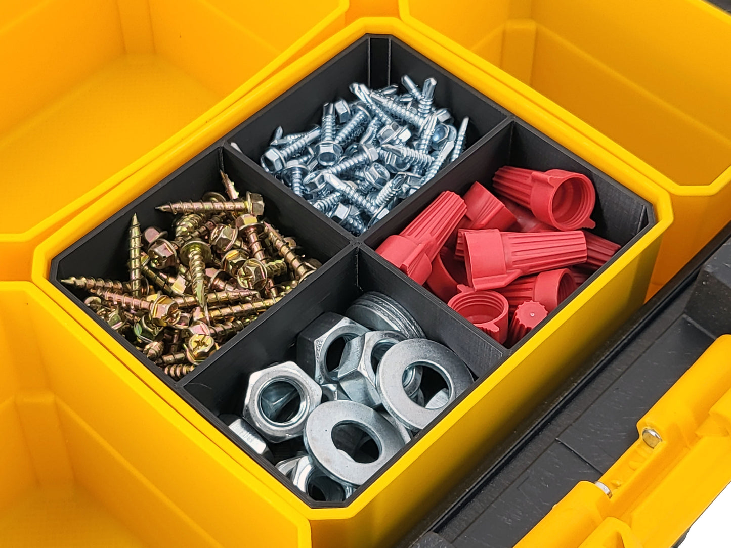 DeWalt ToughSystem 1.0 Organizer Compatible Large Nesting Bin - Black