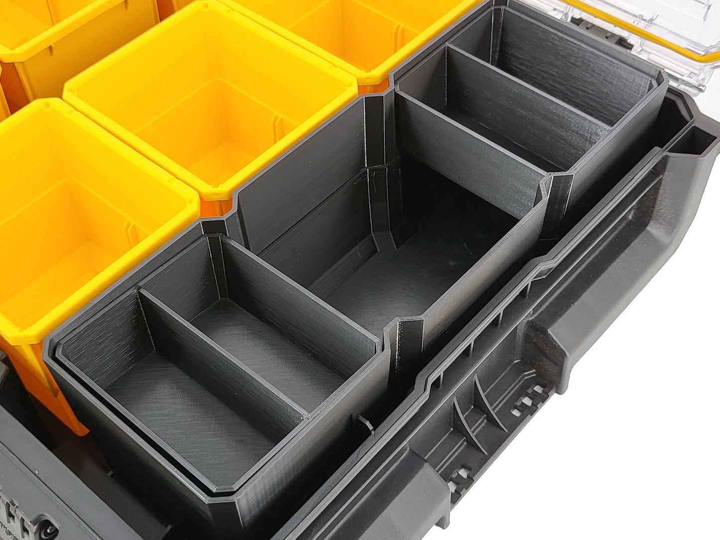 DeWalt ToughSystem 2.0 Full-Size Organizer Compatible XL Replacement Bin Set - Black