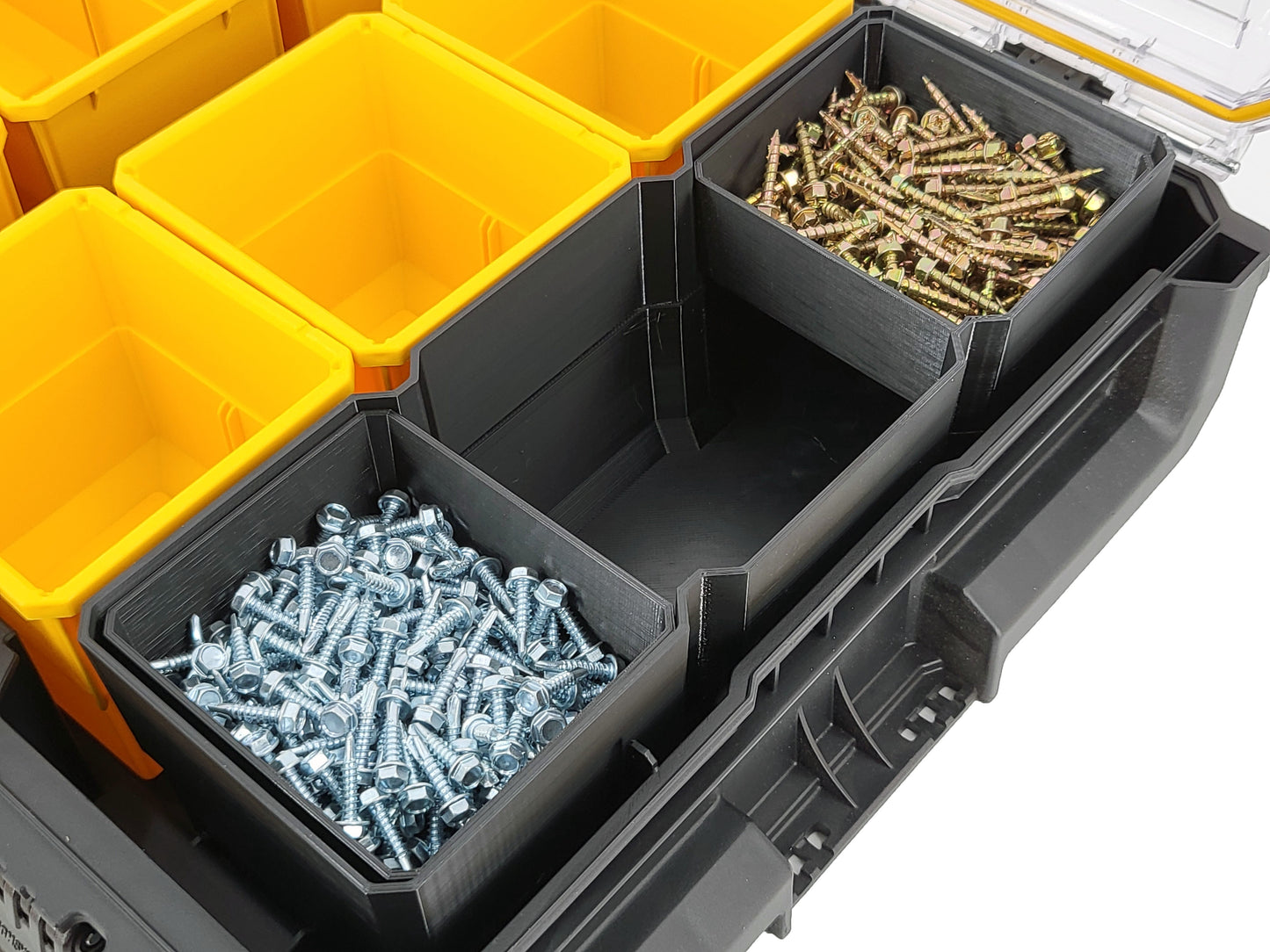 DeWalt ToughSystem 2.0 Full-Size Organizer Compatible XL Replacement Bin Set - Black