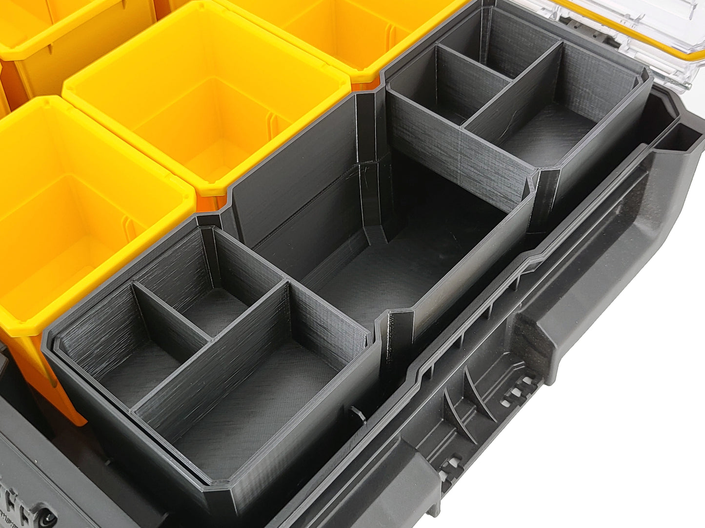 DeWalt ToughSystem 2.0 Full-Size Organizer Compatible XL Replacement Bin Set - Black