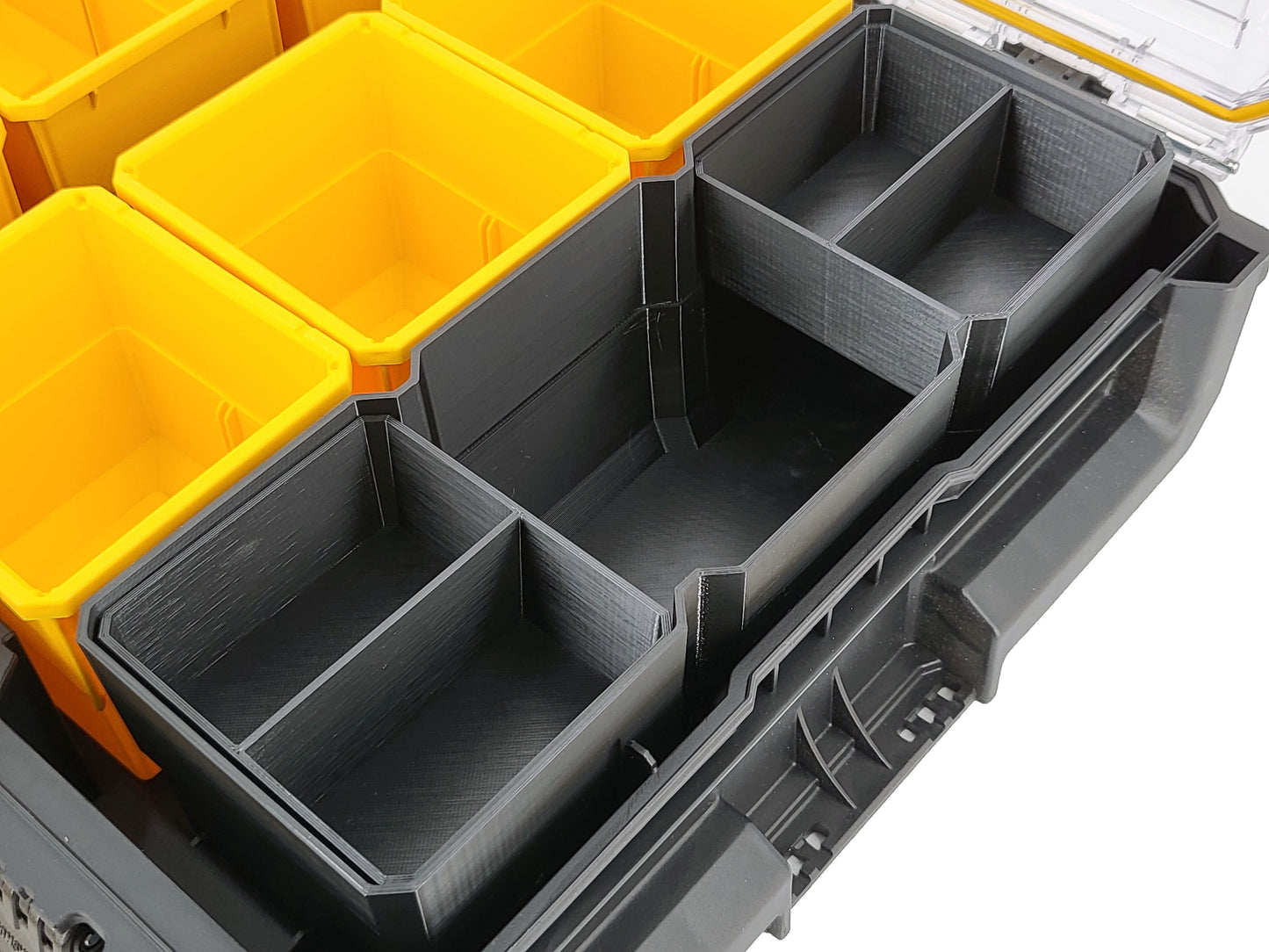 DeWalt ToughSystem 2.0 Full-Size Organizer Compatible XL Replacement Bin Set - Black