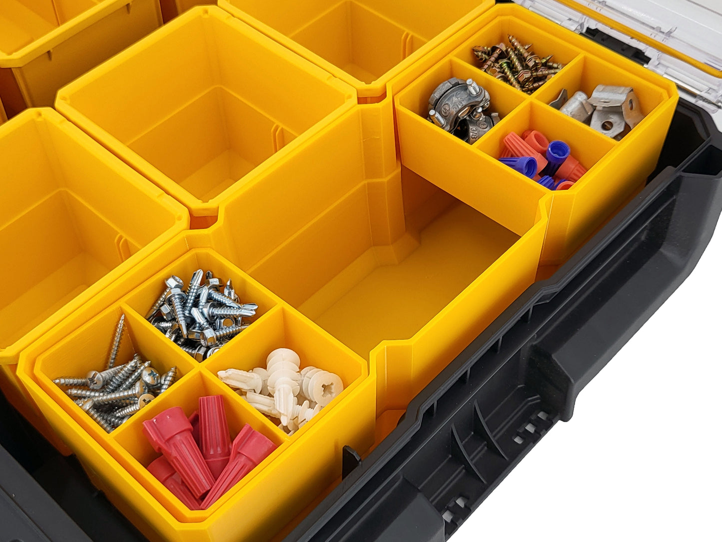 DeWalt ToughSystem 2.0 Full-Size Organizer Compatible XL Replacement Bin Set - Yellow