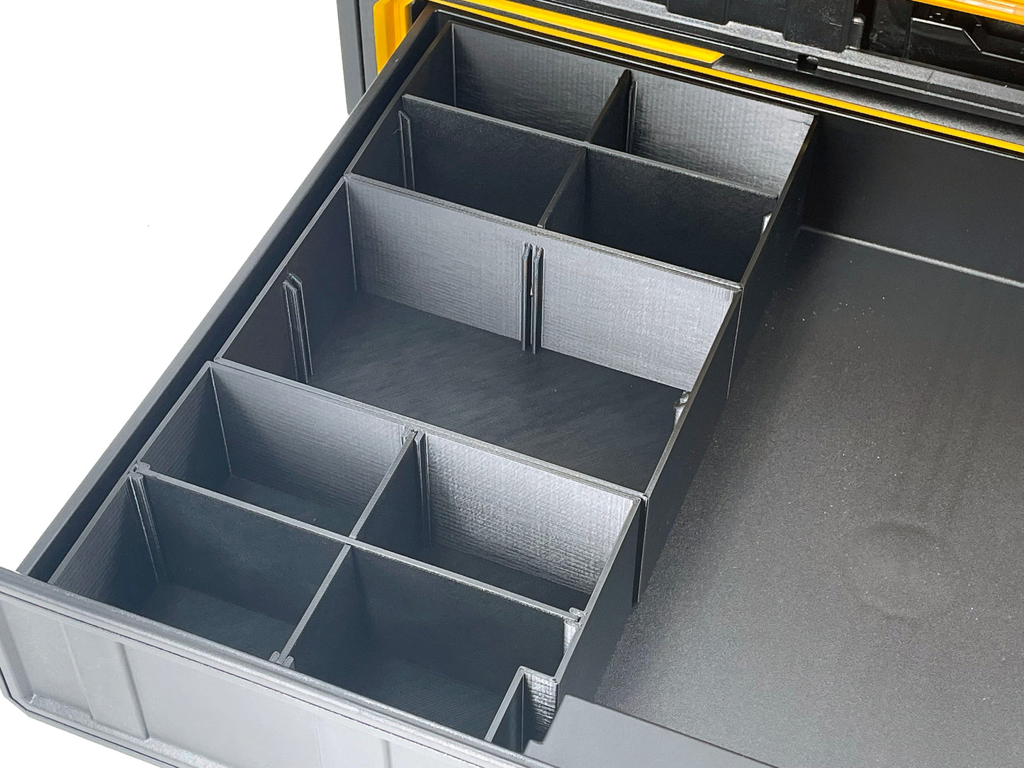 Dewalt ToughSystem 2.0 3-Drawer Tool Box Compatible Small Nesting Bin Sets - Black