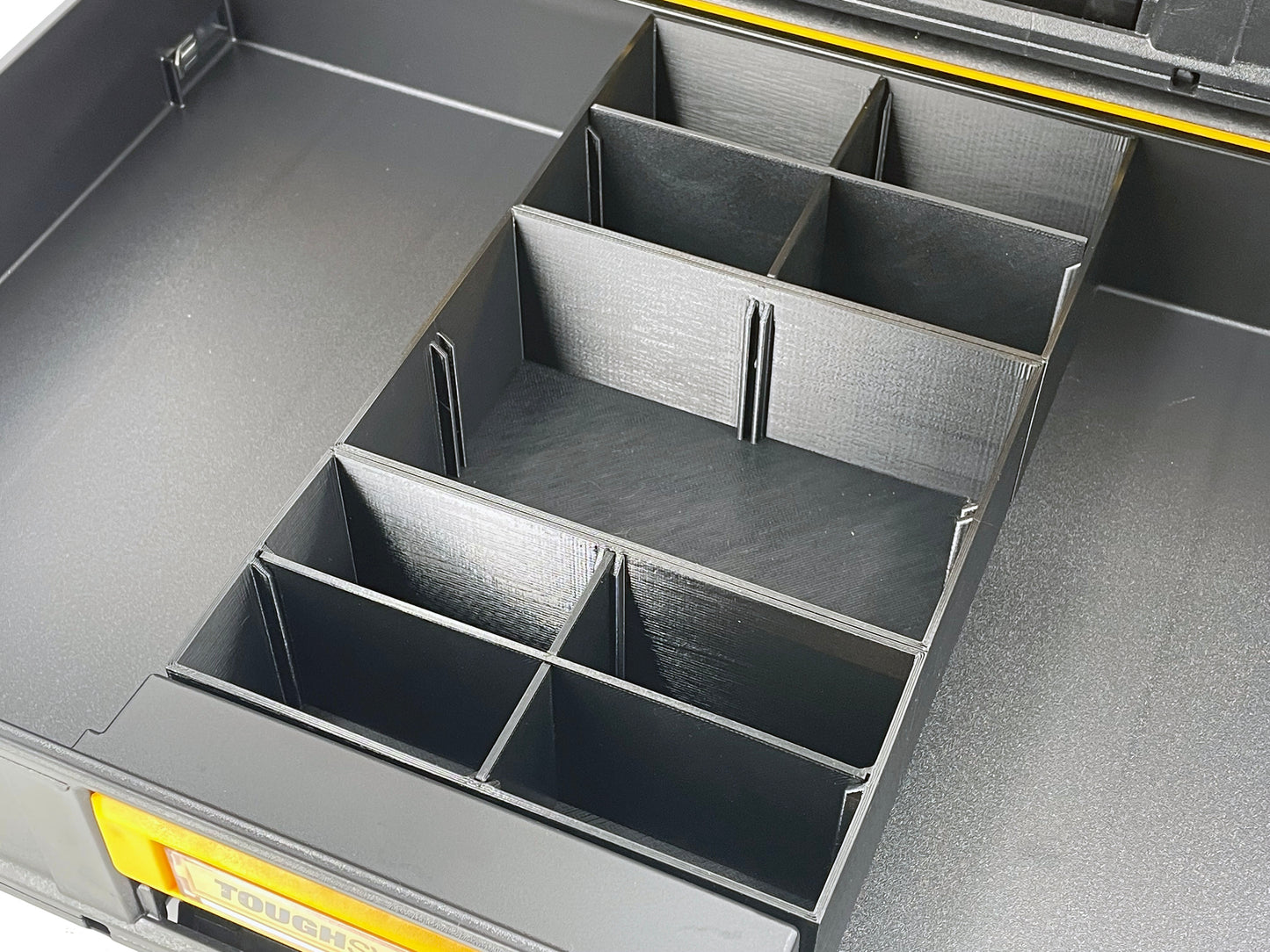Dewalt ToughSystem 2.0 3-Drawer Tool Box Compatible Small Nesting Bin Sets - Black