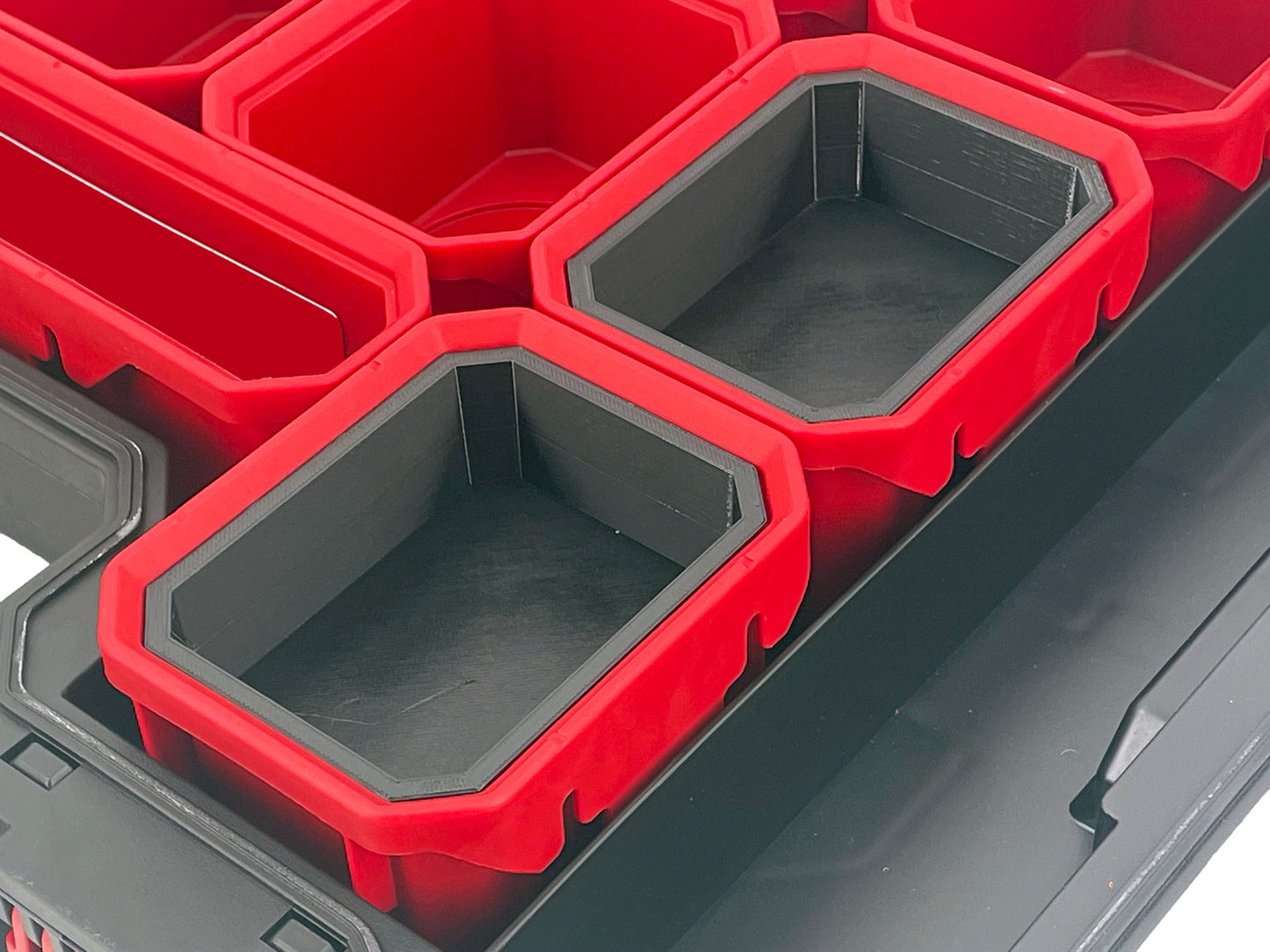 Husky Build-Out Deep Organizer Compatible Small Nesting Bins - Black