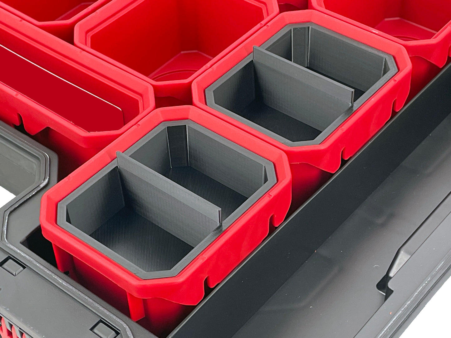 Husky Build-Out Deep Organizer Compatible Small Nesting Bins - Black