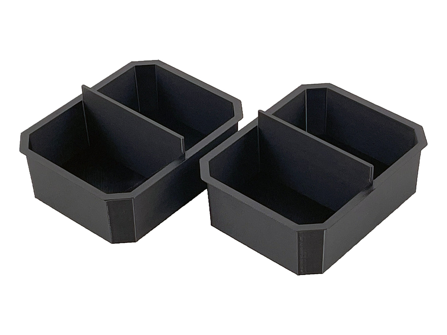 Husky Build-Out Deep Organizer Compatible Small Nesting Bins - Black