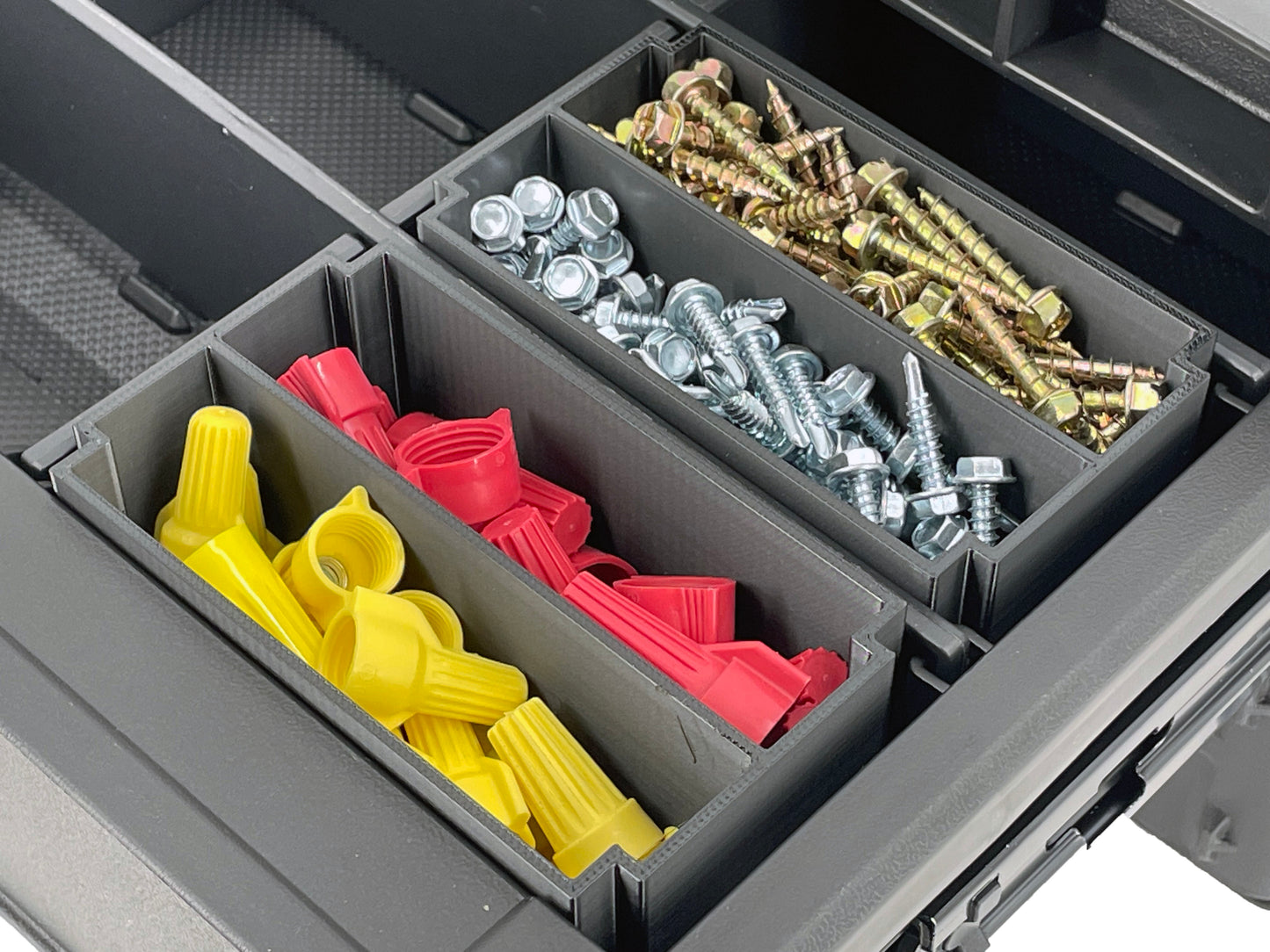 Husky Connect 2-Drawer Organizer Compatible Small Nesting Bins - Black