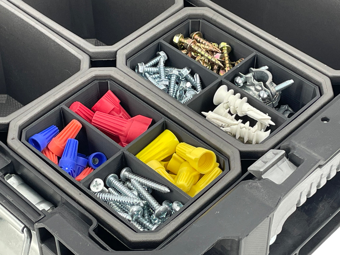 Husky Connect Organizer Compatible Small Nesting Bins - Black