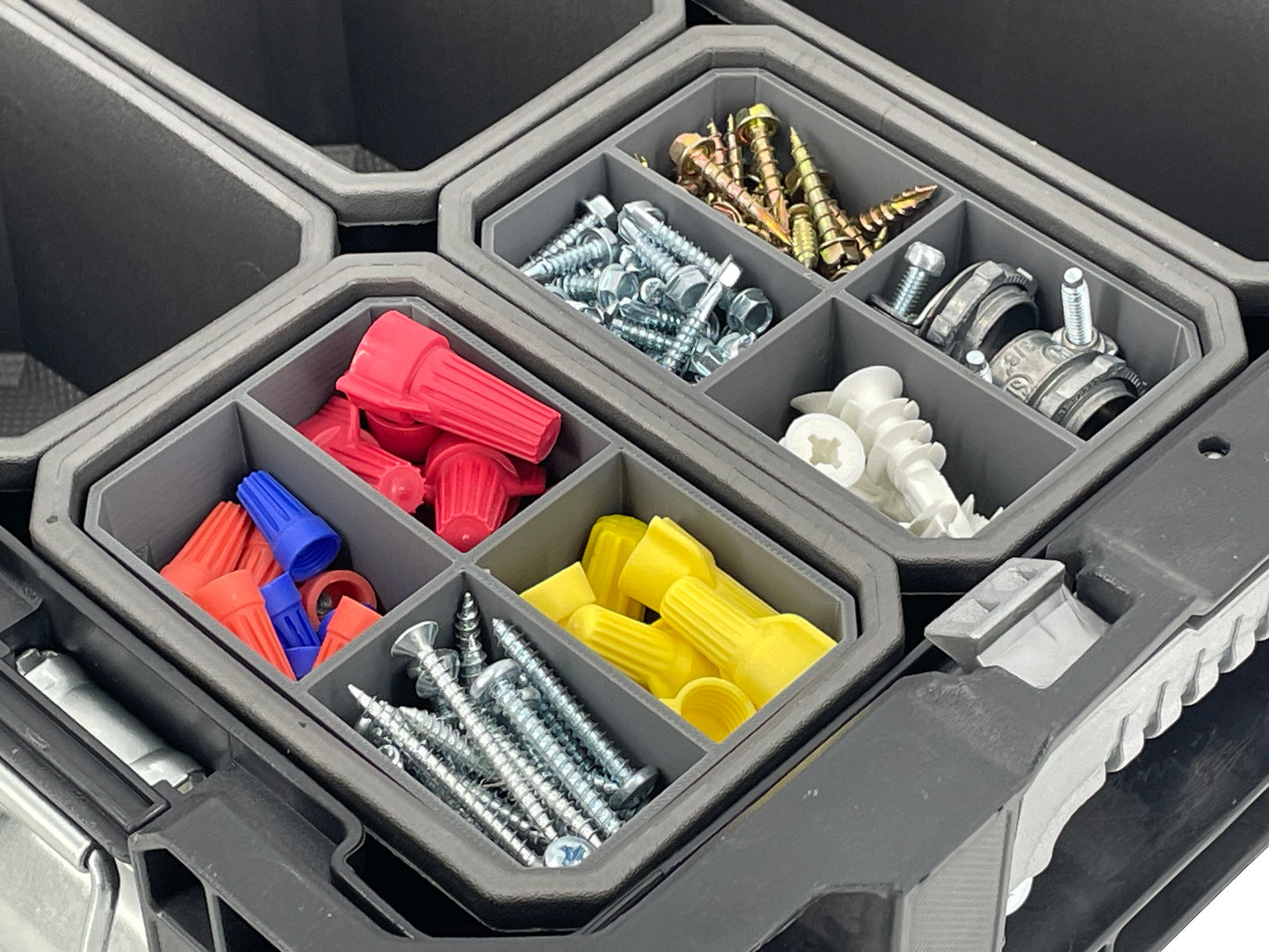 Husky Connect Organizer Compatible Small Nesting Bins - Gray