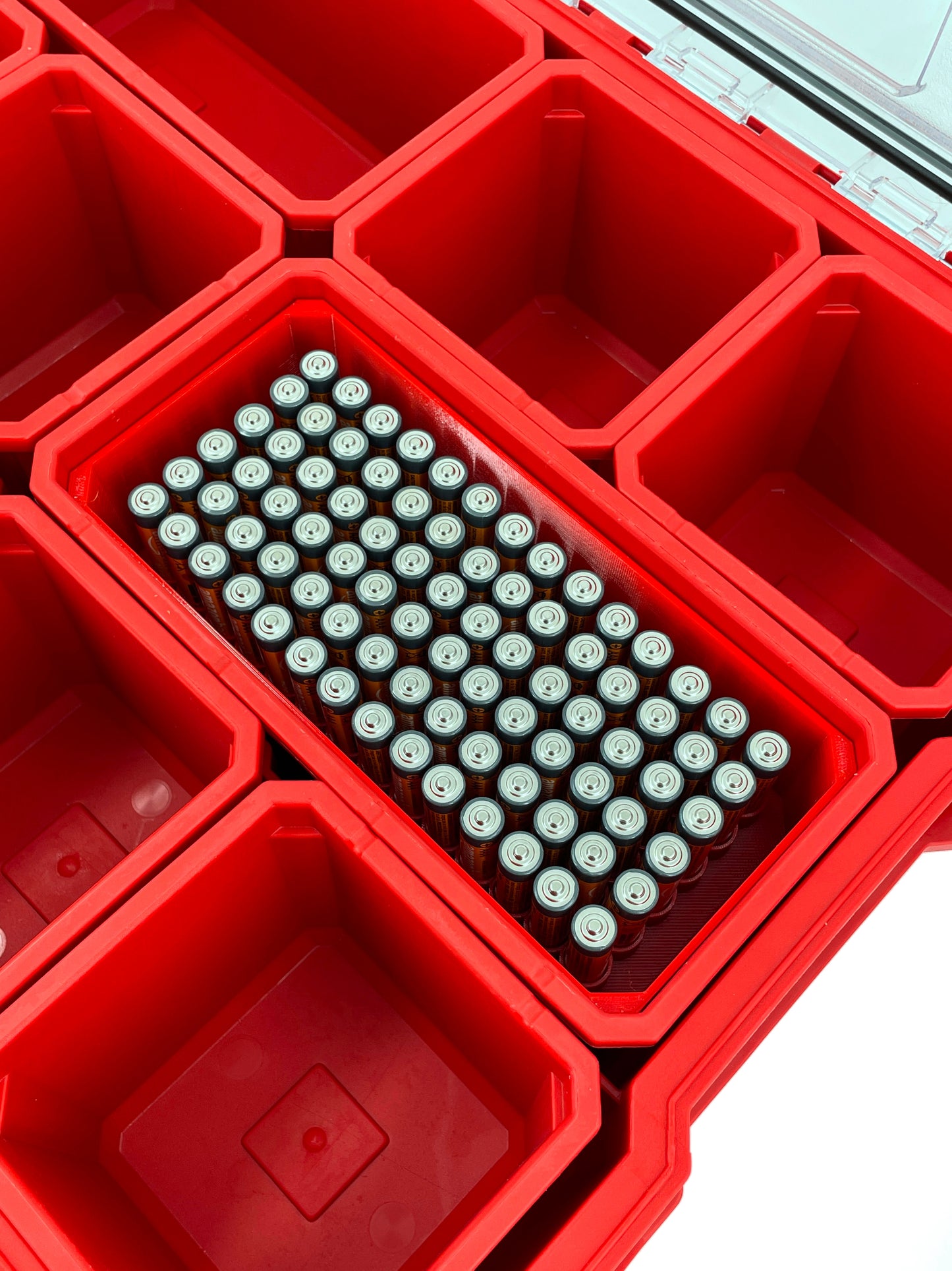 Milwaukee Packout Organizer Compatible AA AAA C D 9V Long Battery Insert Bin