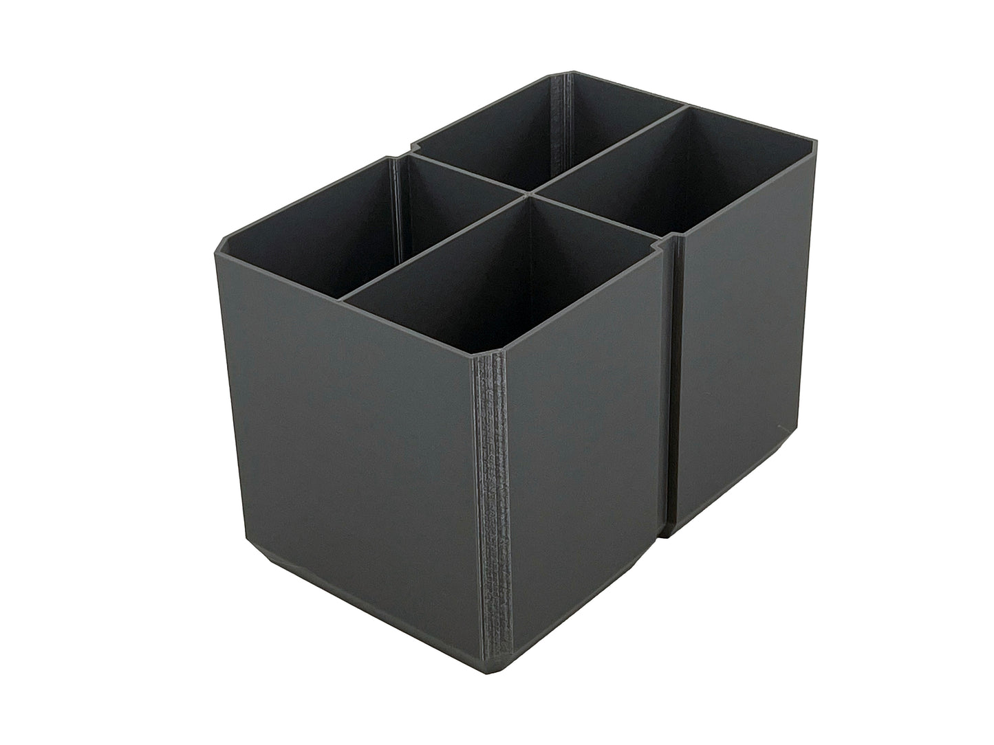 Klein Tools MODbox Two Drawer Toolbox Compatible Medium Nesting Bin - Gray