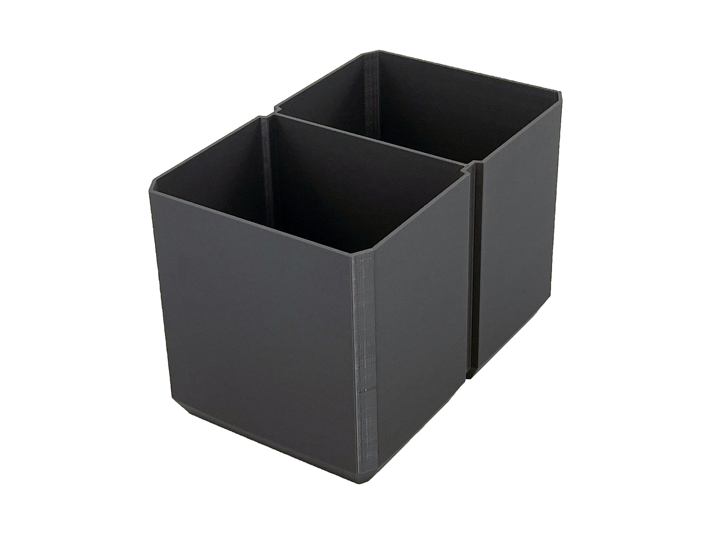 Klein Tools MODbox Two Drawer Toolbox Compatible Medium Nesting Bin - Gray