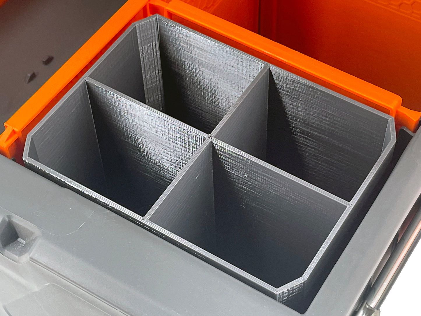 Klein Tools MODbox Two Drawer Toolbox Compatible Small Nesting Bin - Gray