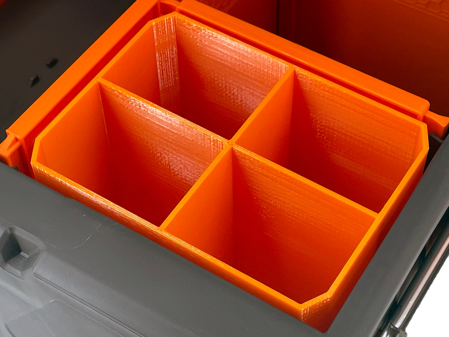 Klein Tools MODbox Two Drawer Toolbox Compatible Small Nesting Bin - Orange