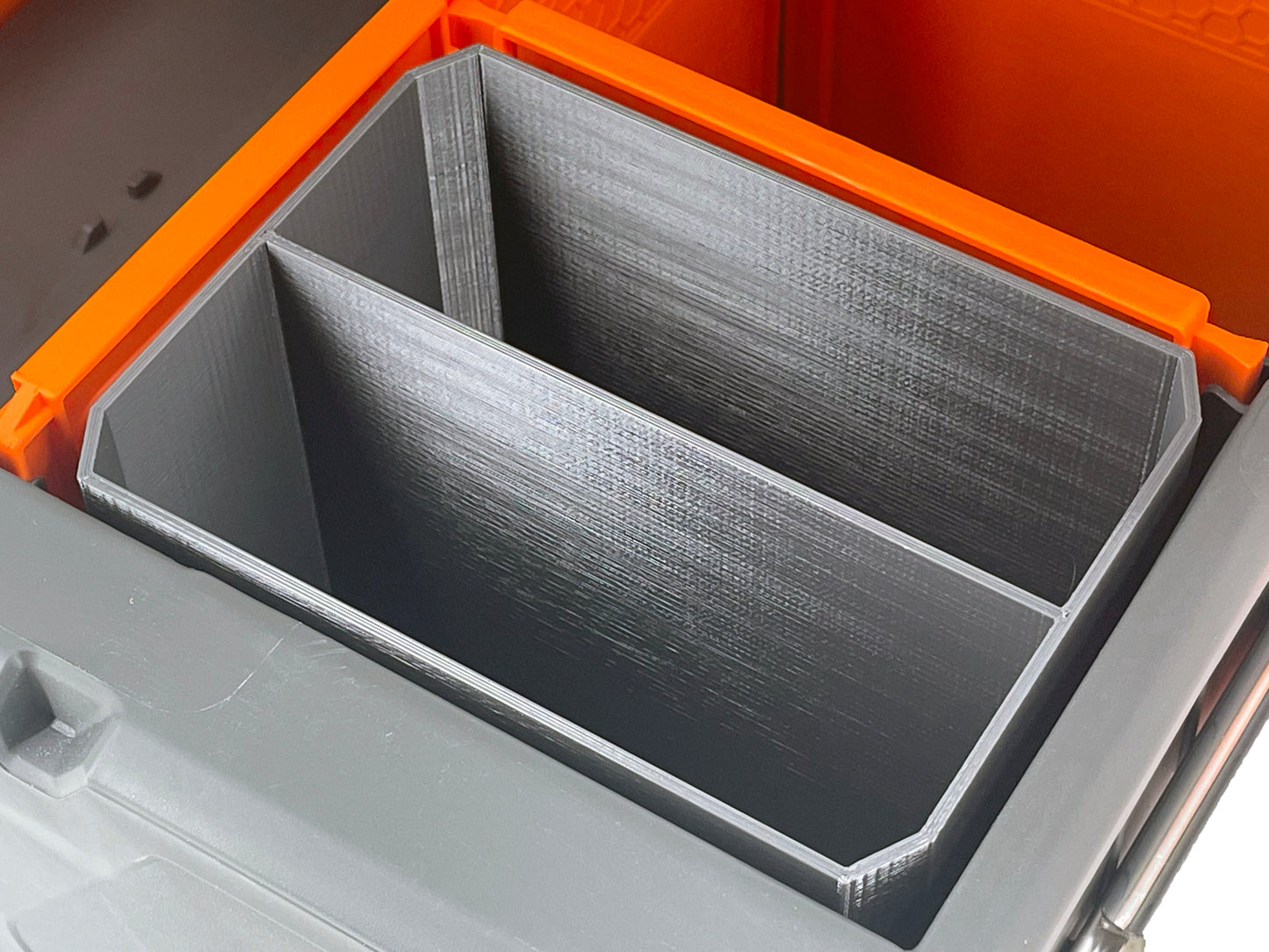 Klein Tools MODbox Two Drawer Toolbox Compatible Small Nesting Bin - Gray