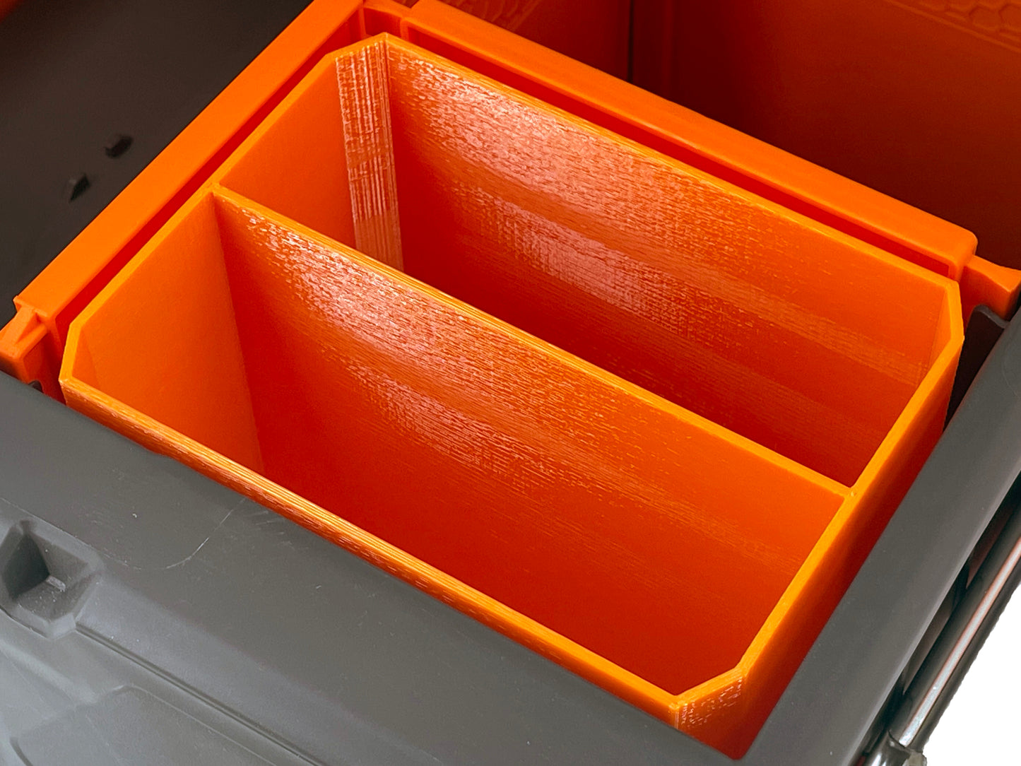 Klein Tools MODbox Two Drawer Toolbox Compatible Small Nesting Bin - Orange