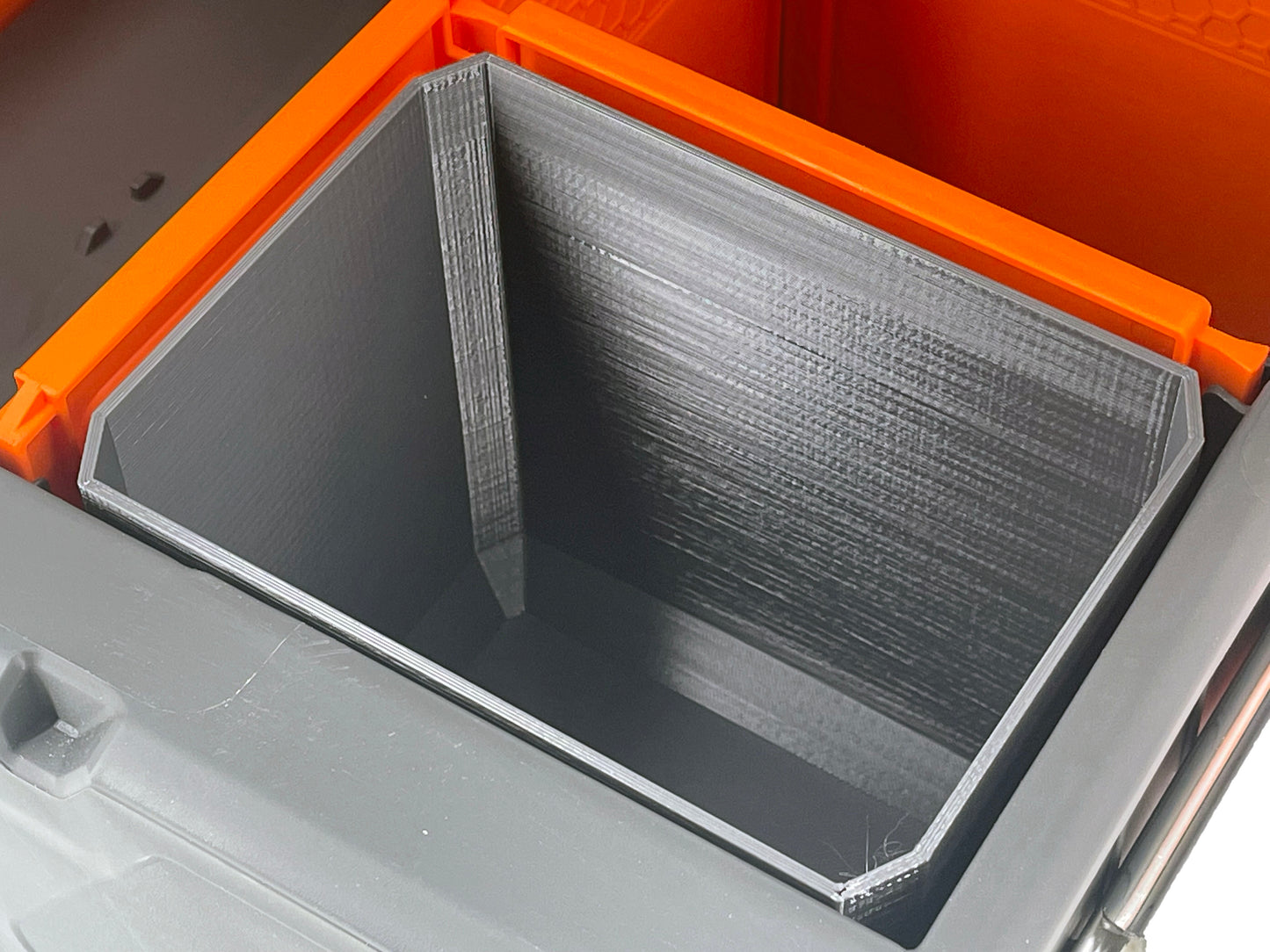 Klein Tools MODbox Two Drawer Toolbox Compatible Small Nesting Bin - Gray