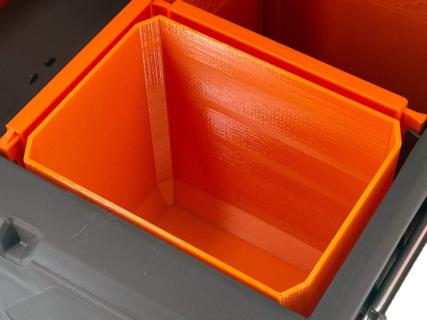 Klein Tools MODbox Two Drawer Toolbox Compatible Small Nesting Bin - Orange