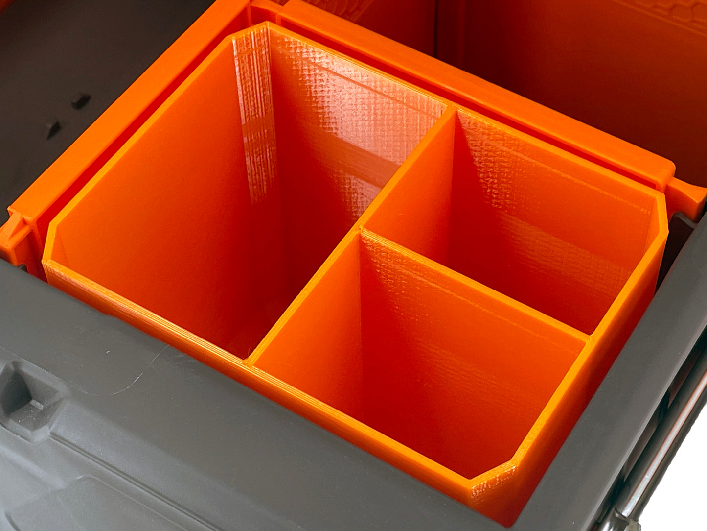 Klein Tools MODbox Two Drawer Toolbox Compatible Small Nesting Bin - Orange