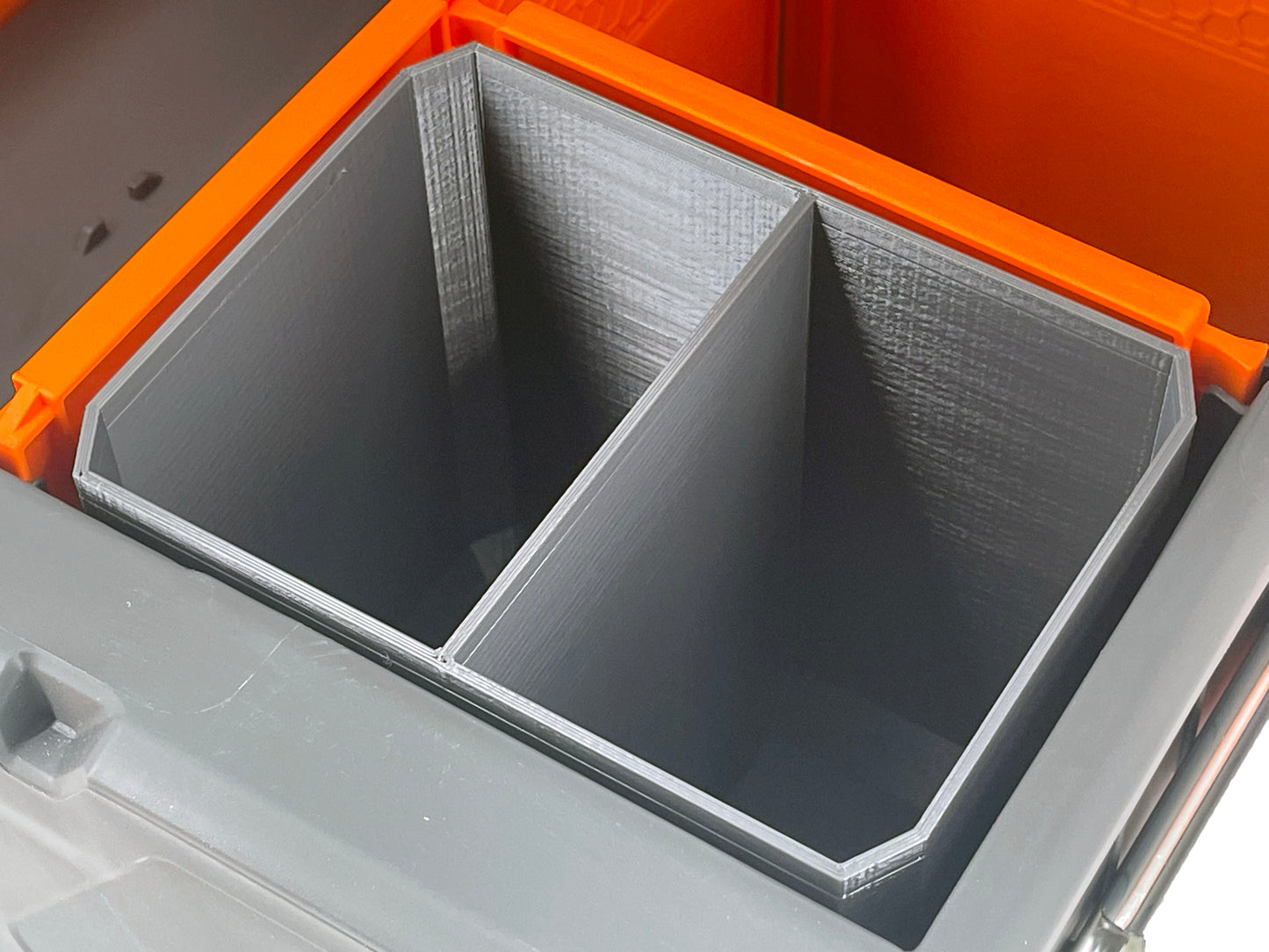 Klein Tools MODbox Two Drawer Toolbox Compatible Small Nesting Bin - Gray