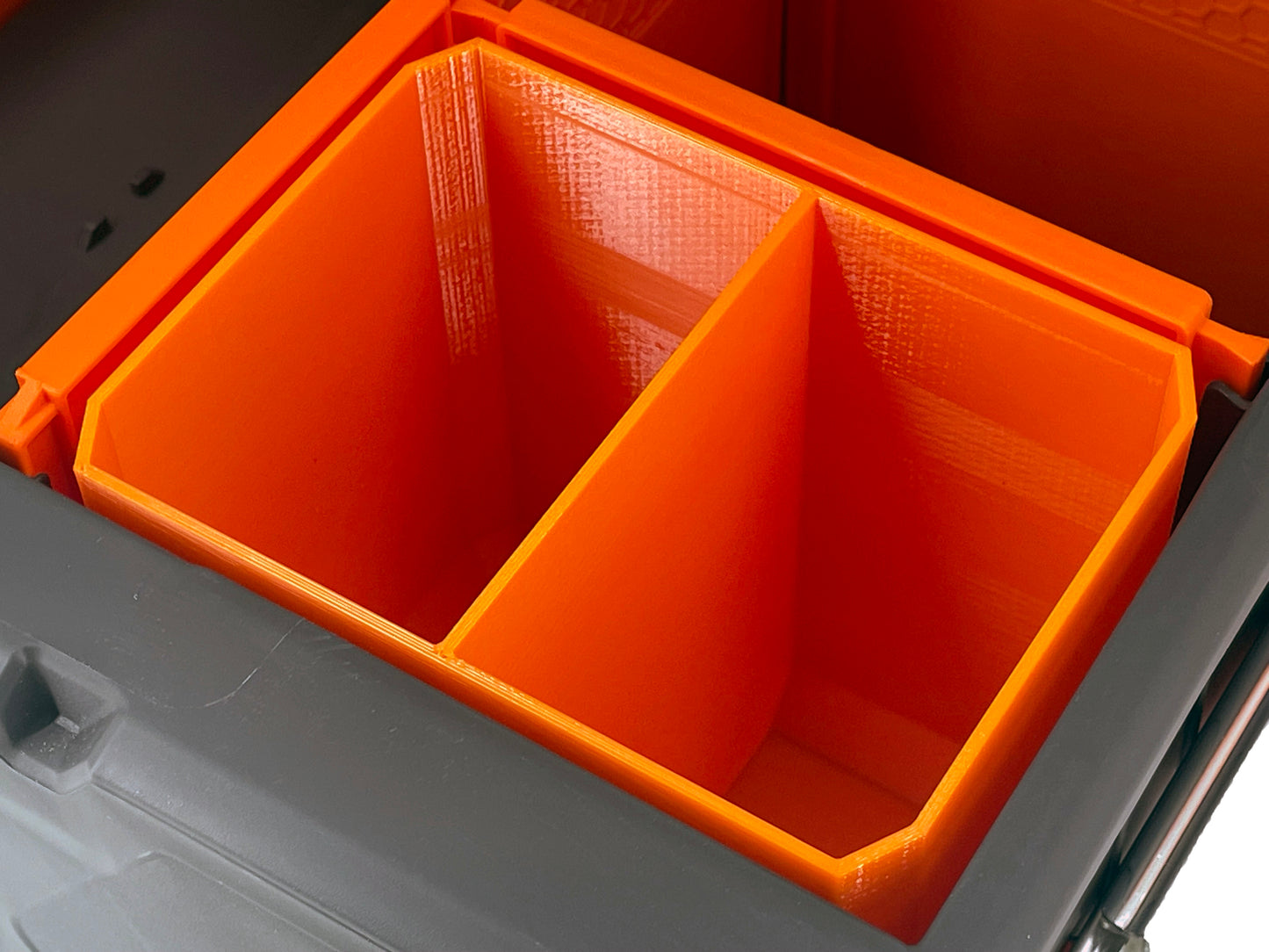 Klein Tools MODbox Two Drawer Toolbox Compatible Small Nesting Bin - Orange