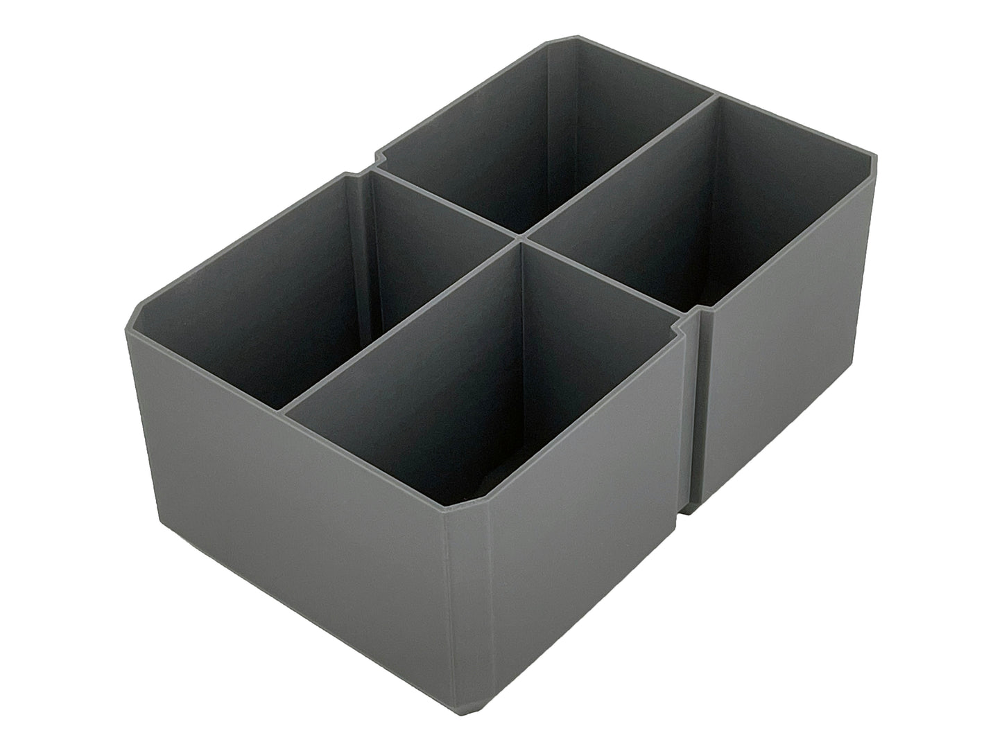Klein Tools MODbox Three Drawer Toolbox Compatible Medium Nesting Bin - Gray