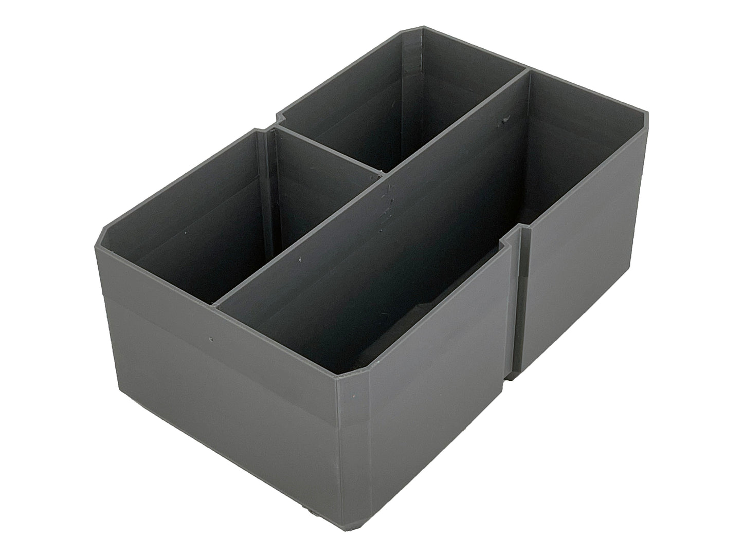 Klein Tools MODbox Three Drawer Toolbox Compatible Medium Nesting Bin - Gray