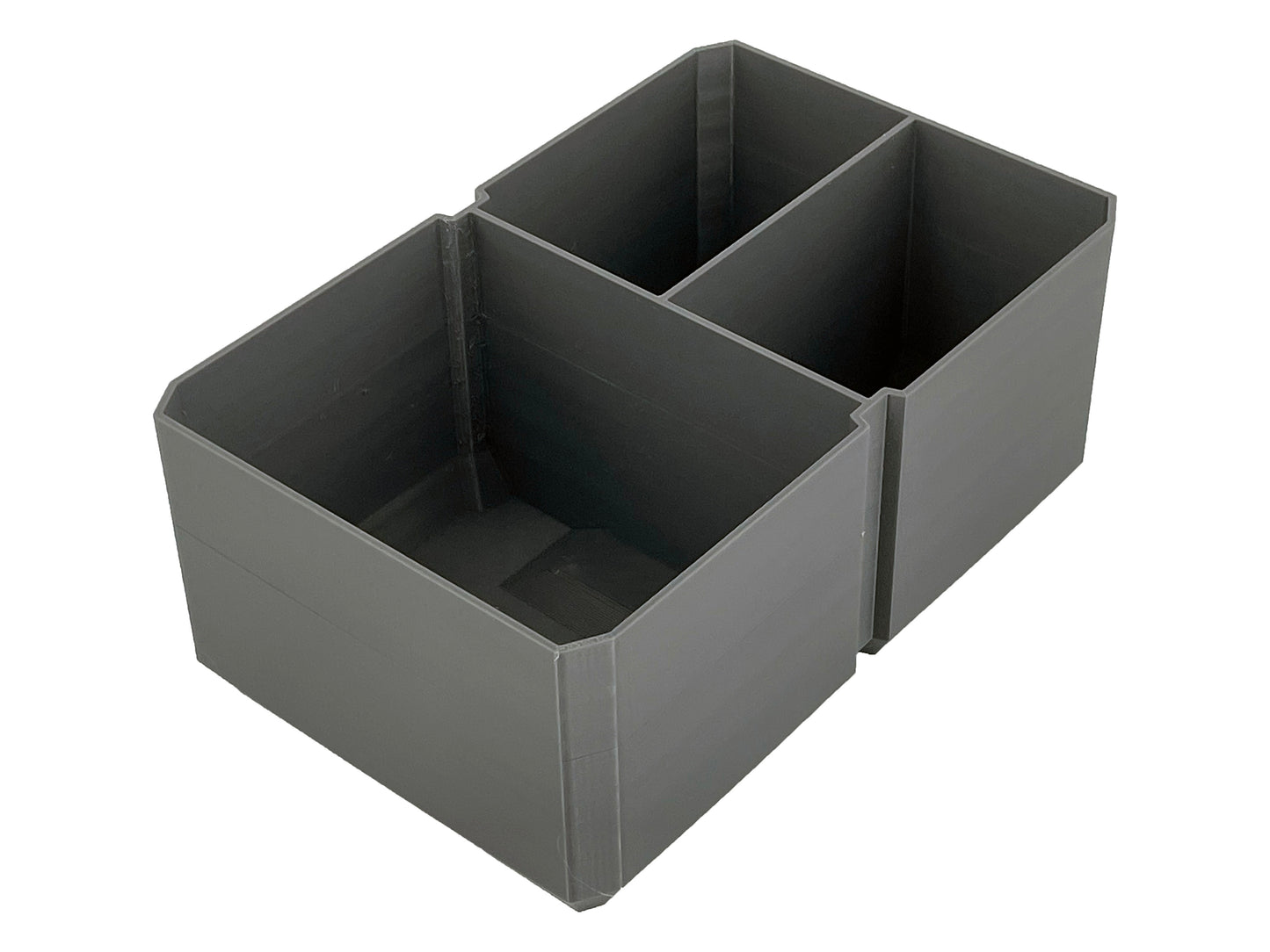 Klein Tools MODbox Three Drawer Toolbox Compatible Medium Nesting Bin - Gray