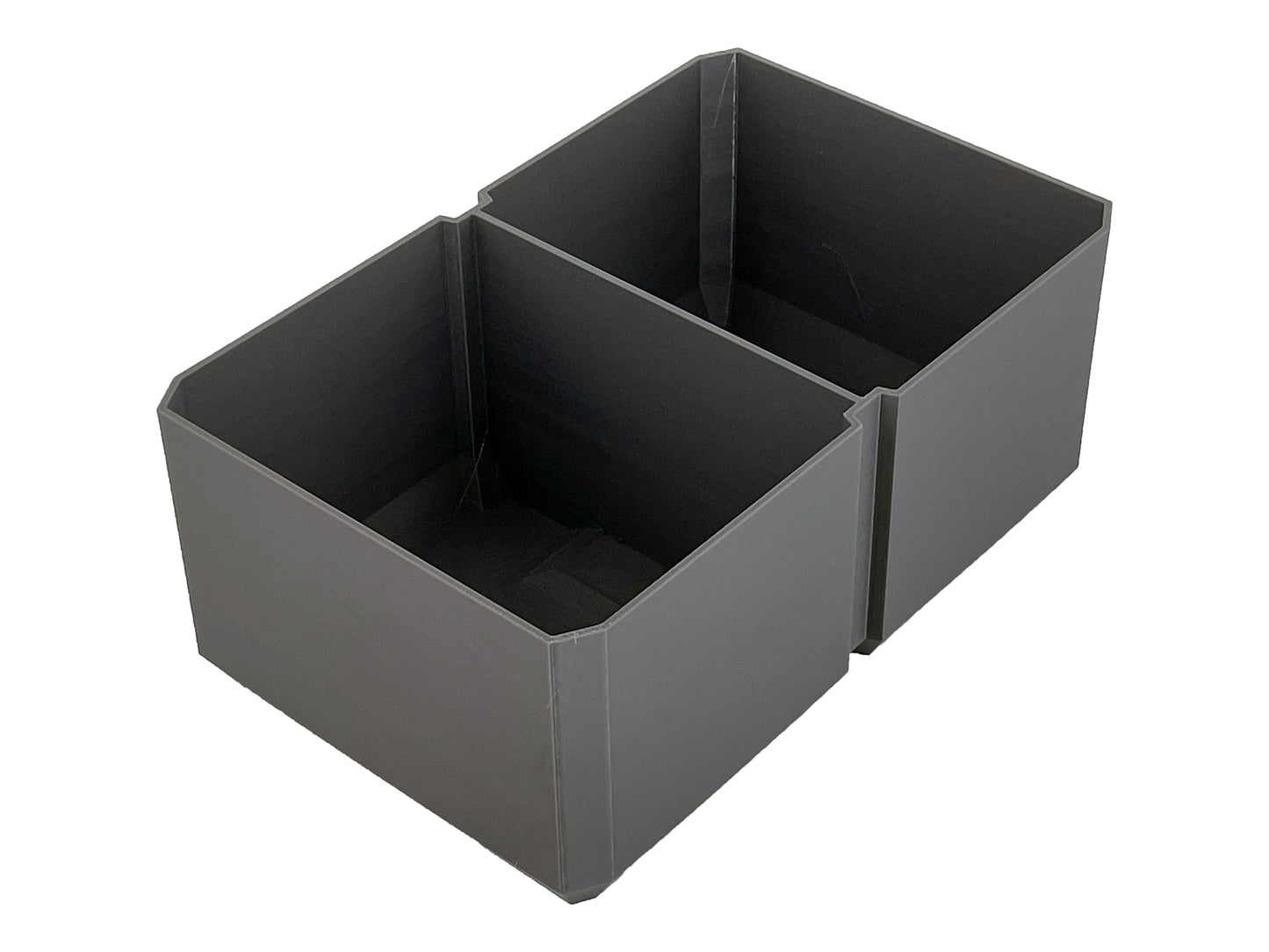 Klein Tools MODbox Three Drawer Toolbox Compatible Medium Nesting Bin - Gray