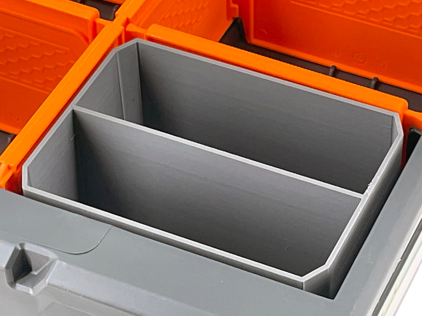 Klein Tools MODbox Three Drawer Toolbox Compatible Small Nesting Bin - Gray