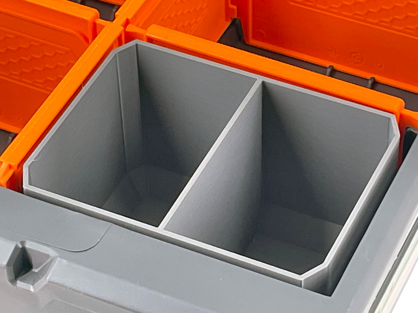 Klein Tools MODbox Three Drawer Toolbox Compatible Small Nesting Bin - Gray