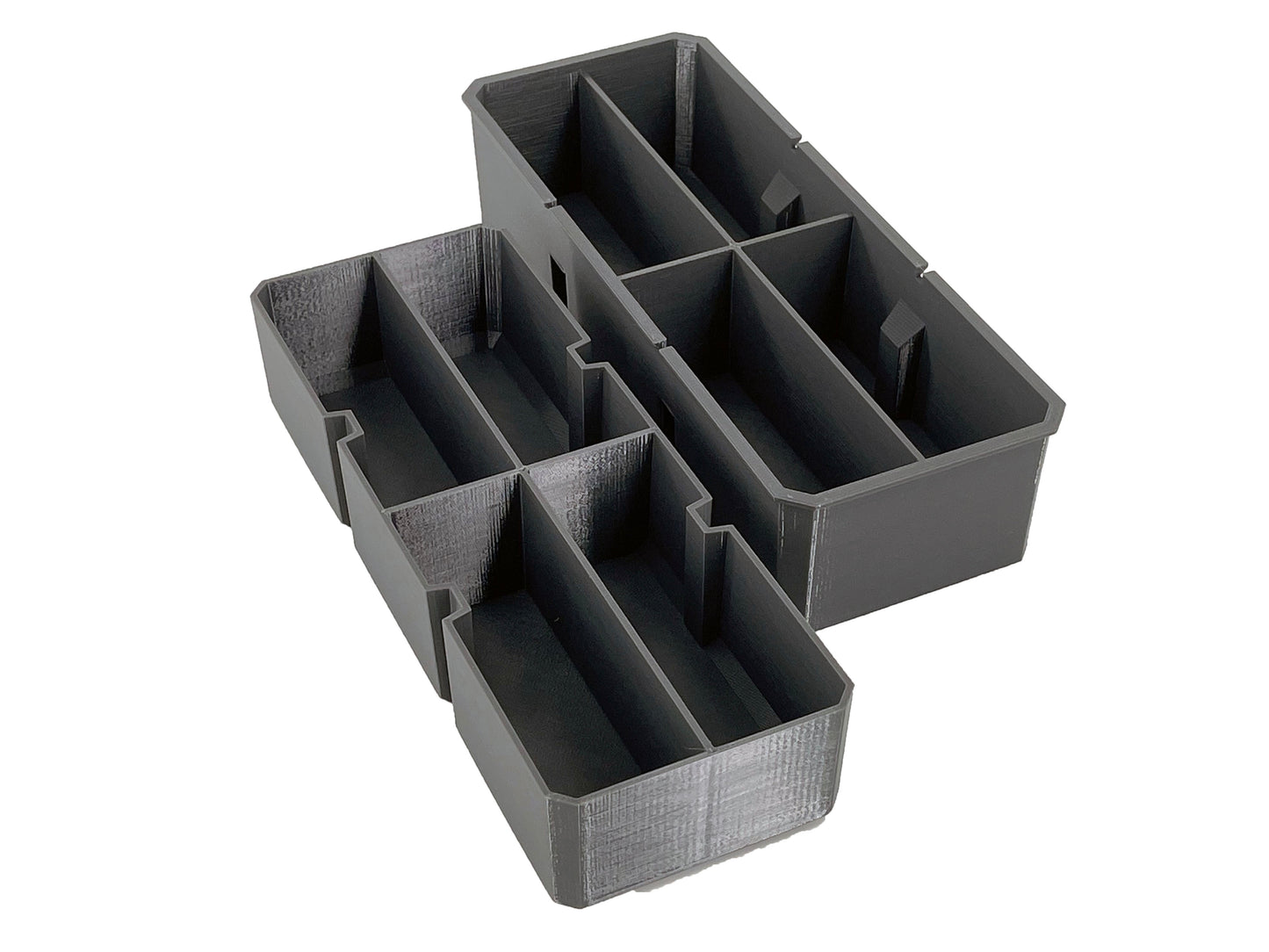 Klein Tools MODbox Tall Component Box, Half Width Organizer Compatible Large Nesting Insert Bins - Gray