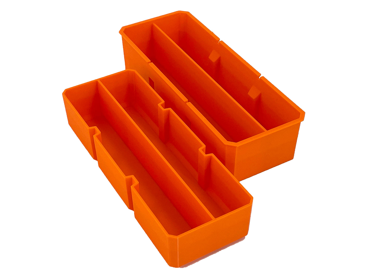 Klein Tools MODbox Tall Component Box, Half Width Organizer Compatible Large Nesting Insert Bins - Orange
