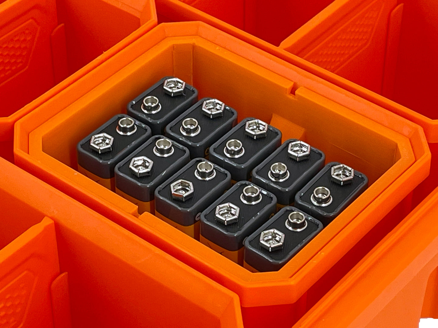 Klein Tools Modbox Tall Component Box Organizer Compatible Small AA AAA C D 9V Bins