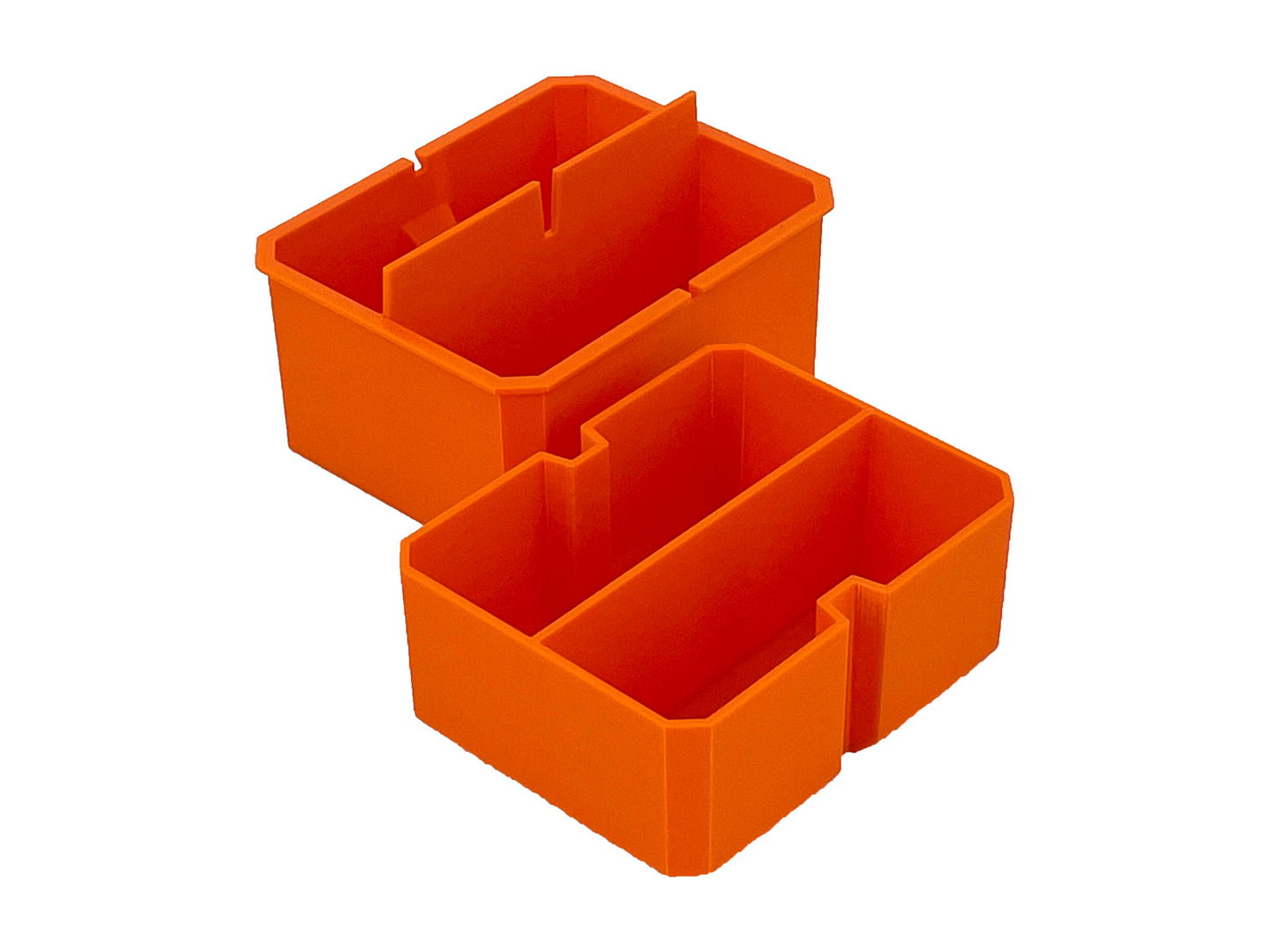 Klein Tools MODbox Tall Component Box, Half Width Organizer Compatible Small Nesting Insert Bins - Orange