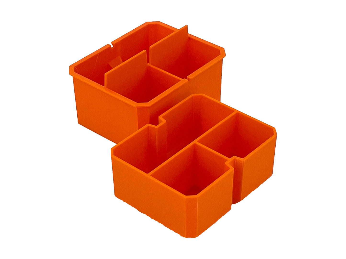 Klein Tools MODbox Tall Component Box, Half Width Organizer Compatible Small Nesting Insert Bins - Orange