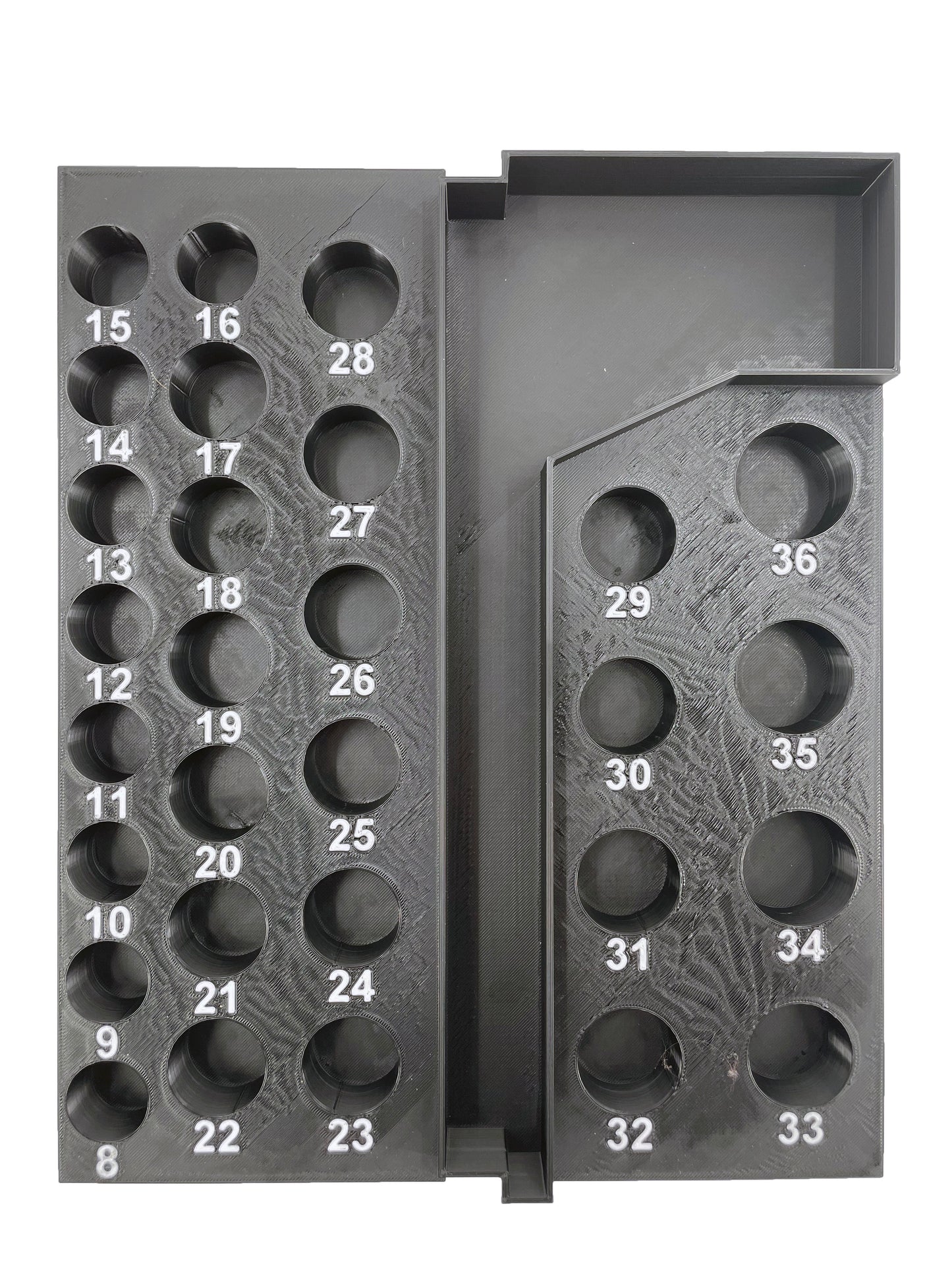 Milwaukee Packout 3 Drawer Tool Box Compatible 1/2" Drive Deep Socket Tray Insert - Black