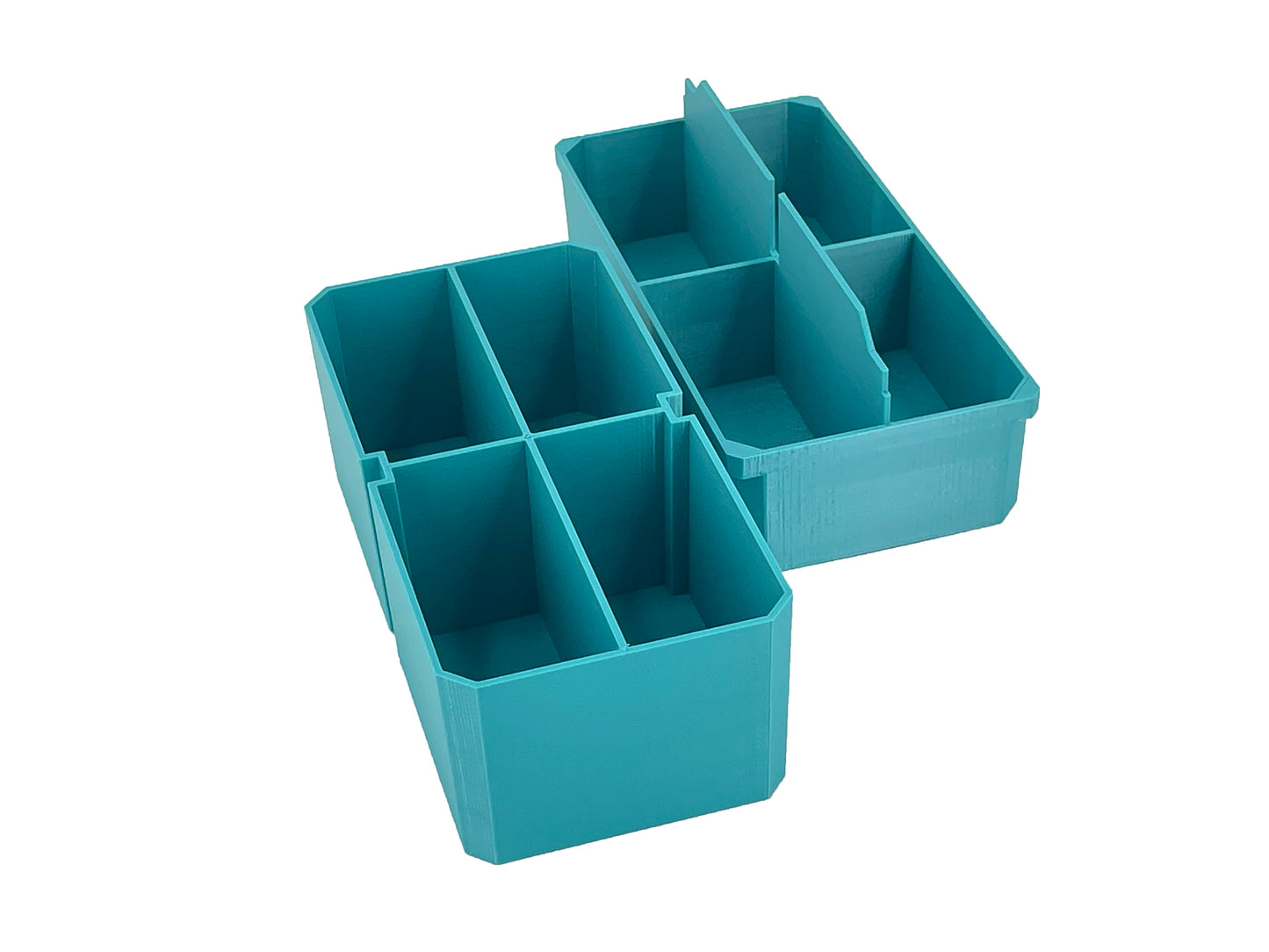Makita MAKTRAK Deep Medium Organizer Box Compatible Large Nesting Bins - Teal