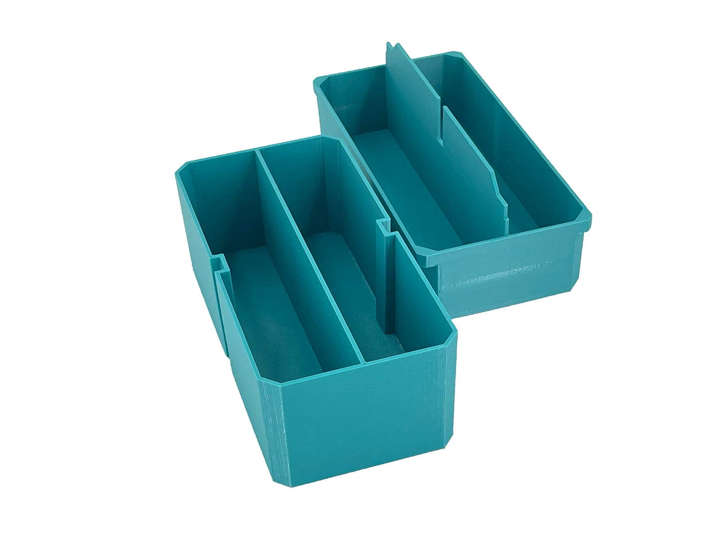 Makita MAKTRAK Deep Medium Organizer Box Compatible Large Nesting Bins - Teal
