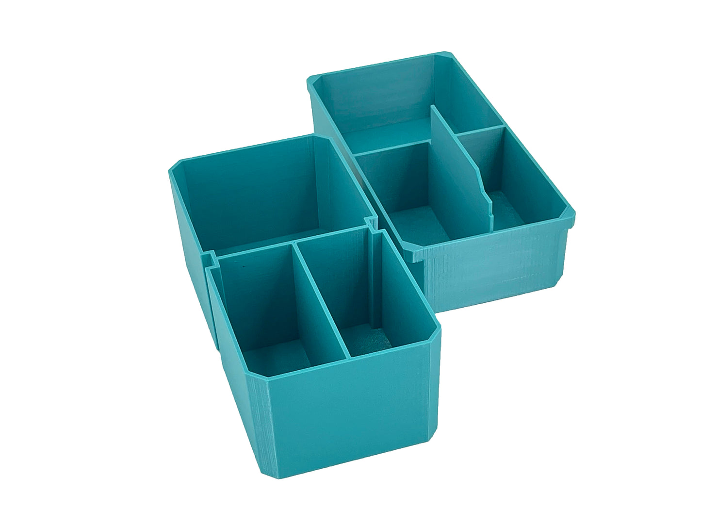 Makita MAKTRAK Deep Medium Organizer Box Compatible Large Nesting Bins - Teal