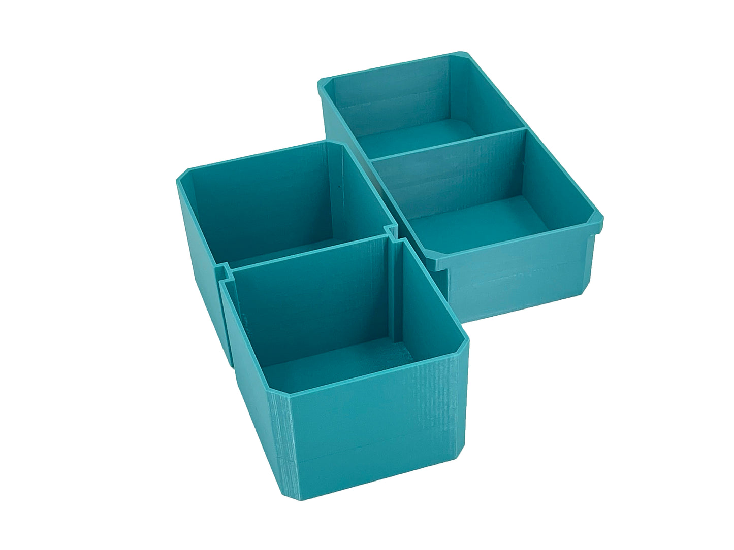 Makita MAKTRAK Deep Medium Organizer Box Compatible Large Nesting Bins - Teal