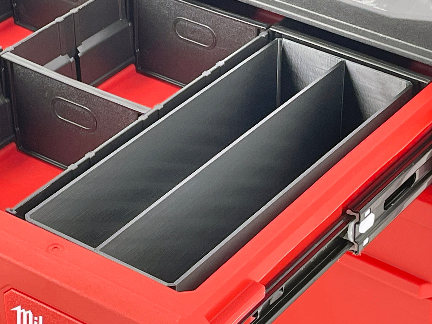 Milwaukee Packout 4-Drawer Tool Box Compatible Large Nesting Bins - Black
