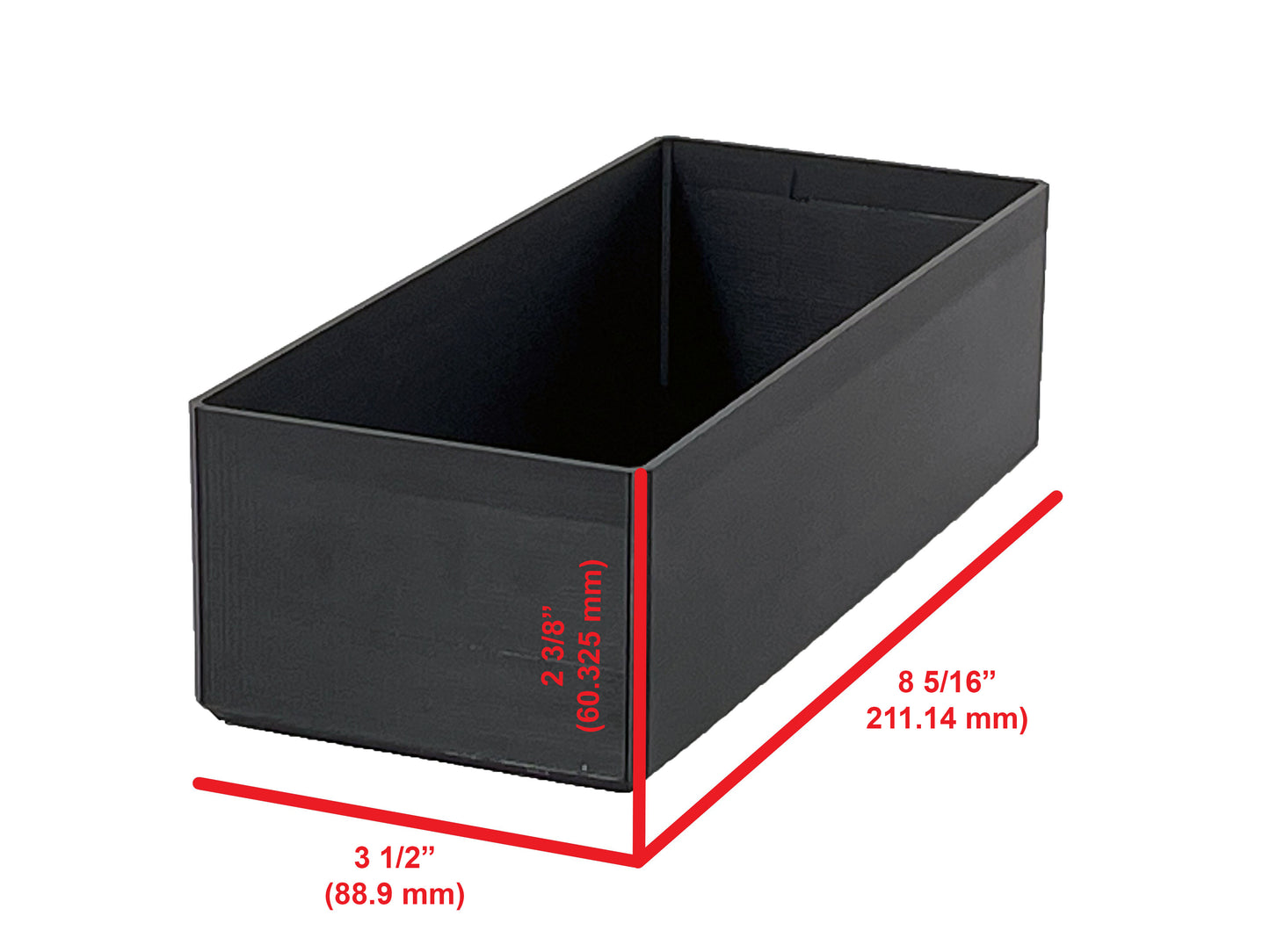 Milwaukee Packout 4-Drawer Tool Box Compatible Large Nesting Bins - Black