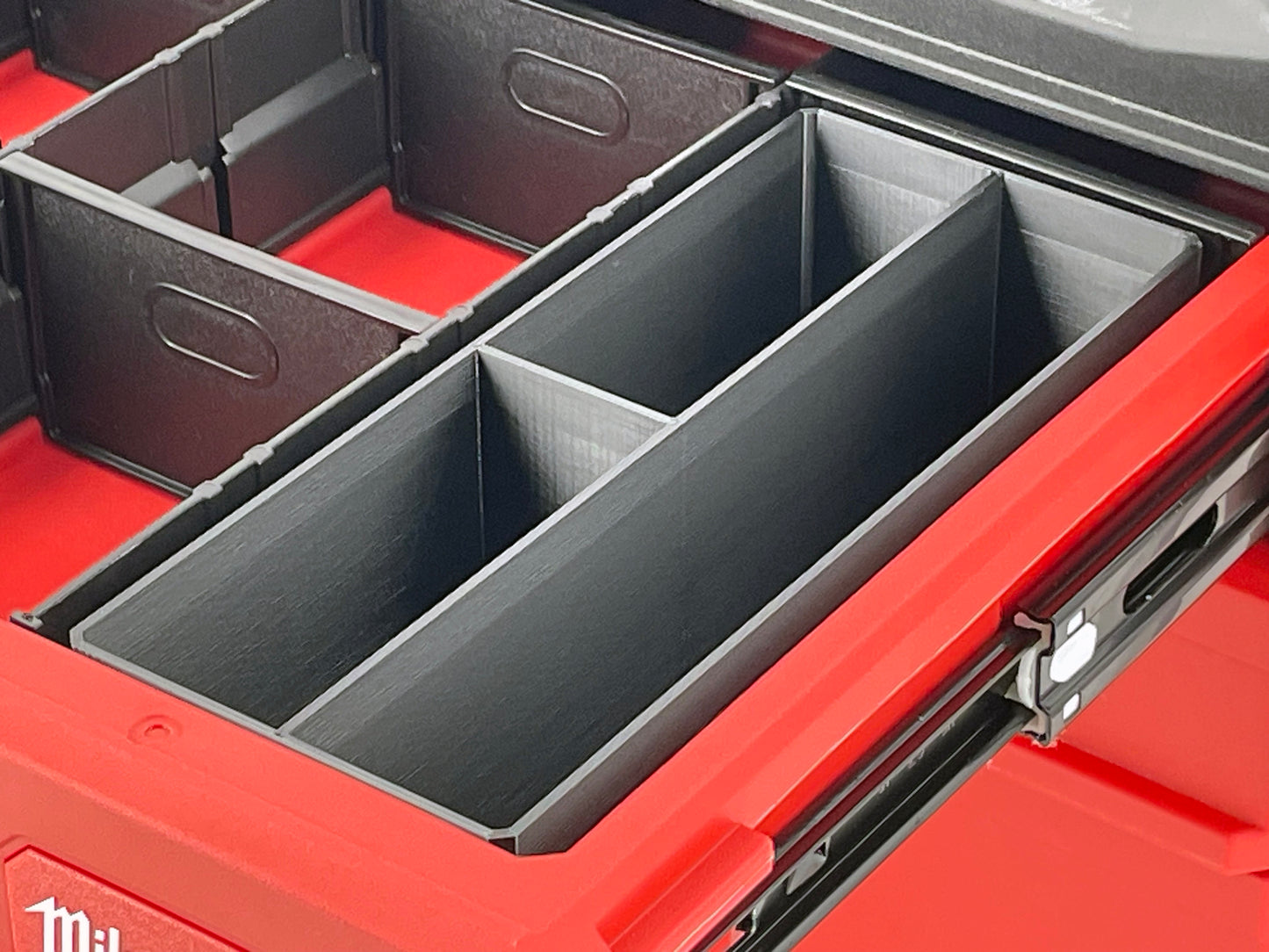 Milwaukee Packout 4-Drawer Tool Box Compatible Large Nesting Bins - Black