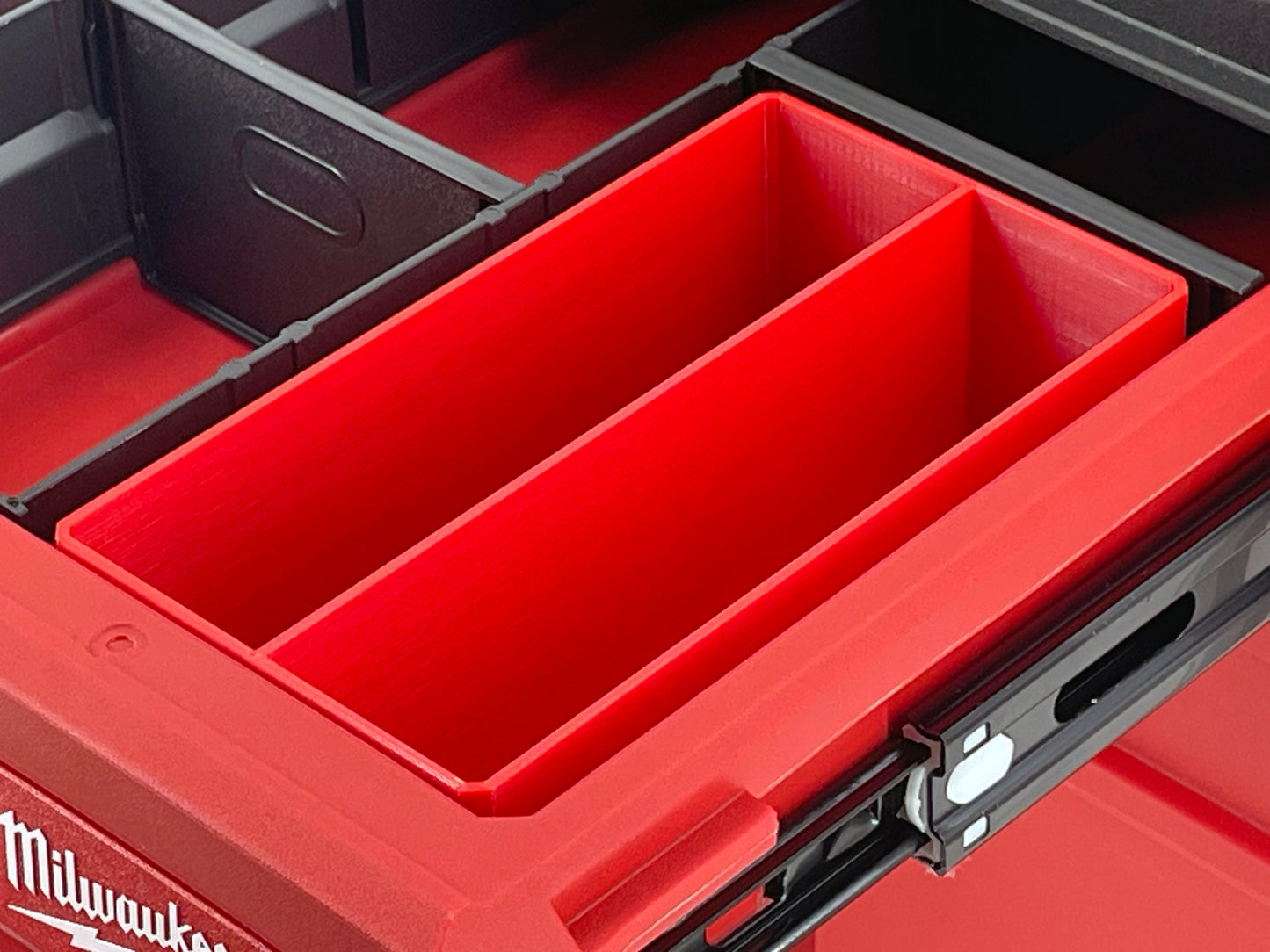 Milwaukee Packout 4-Drawer Tool Box Compatible Medium Nesting Bins - Red