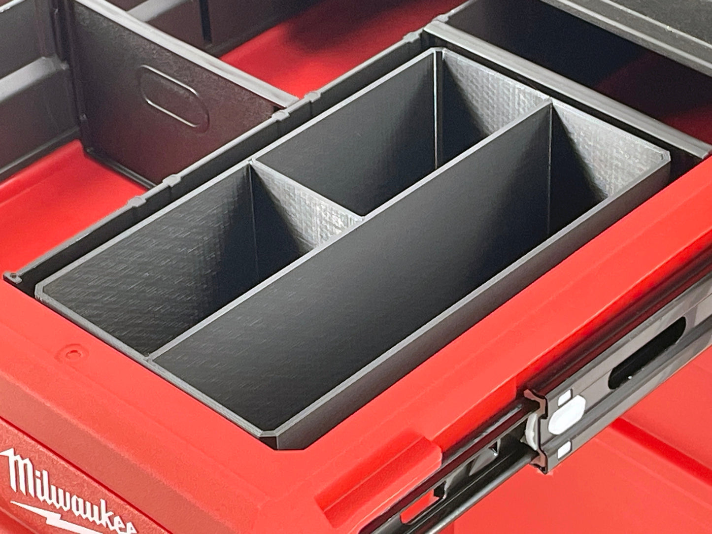 Milwaukee Packout 4-Drawer Tool Box Compatible Medium Nesting Bins - Black